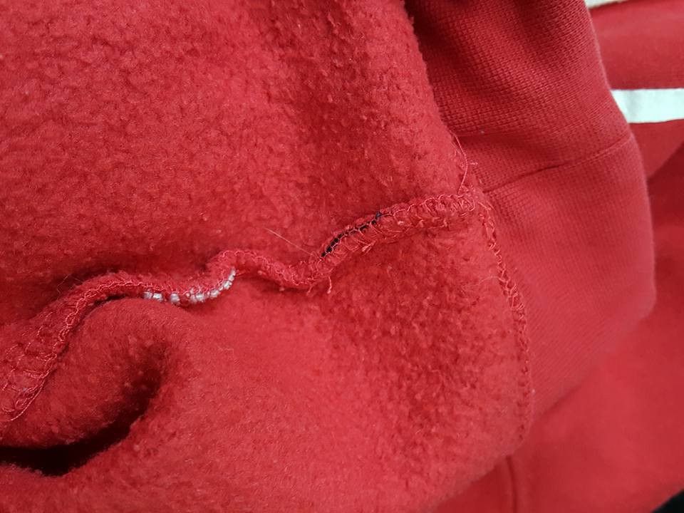 Huf HUF All Red Spell Out Sleeve Drawstring Hoodie MADE IN USA Size US M / EU 48-50 / 2 - 8 Thumbnail