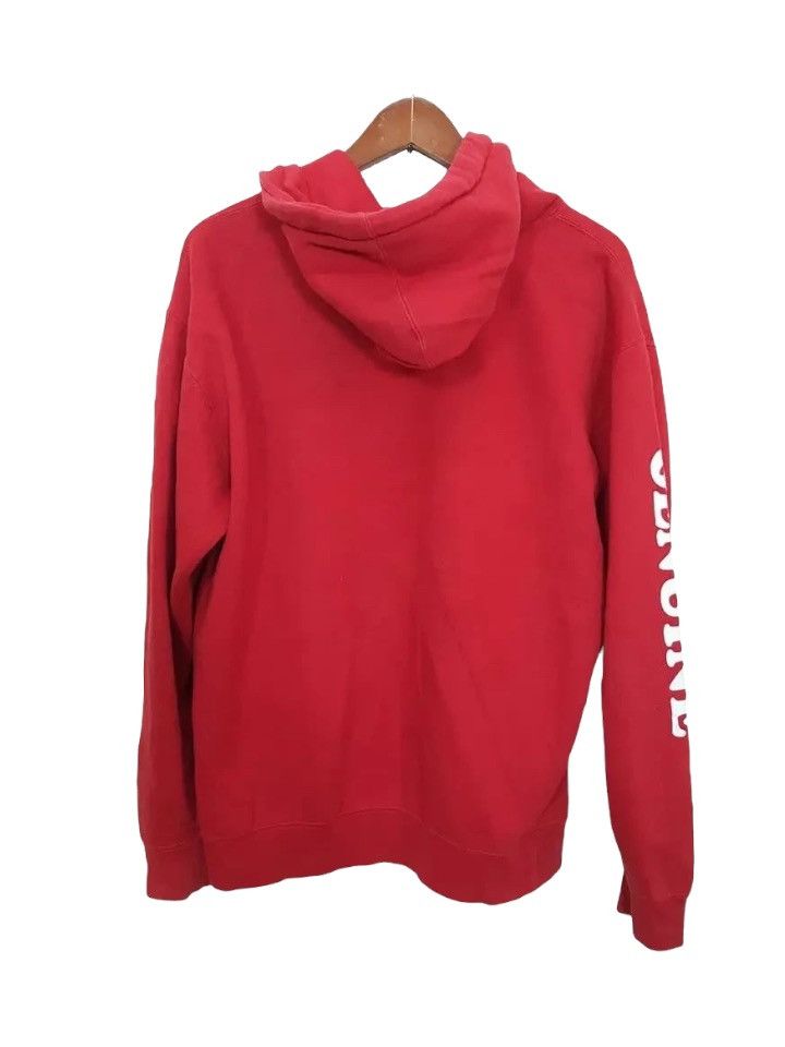 Huf HUF All Red Spell Out Sleeve Drawstring Hoodie MADE IN USA Size US M / EU 48-50 / 2 - 2 Thumbnail