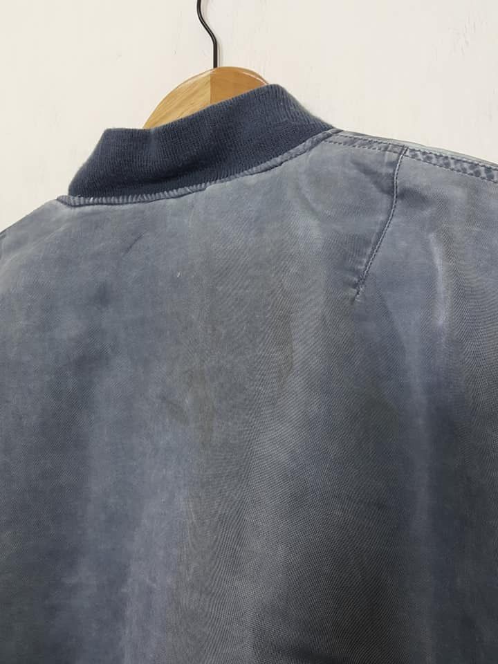 Vintage Vtg Stoned Wash Suntory Boss Coffee Nylon MA-1 Style Jacket Size US M / EU 48-50 / 2 - 11 Thumbnail