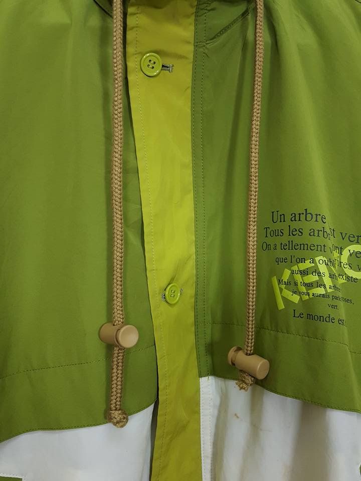 Kenzo KENZO Two Tone Pickle Green Hooded Windbreaker Jacket Size US M / EU 48-50 / 2 - 7 Thumbnail