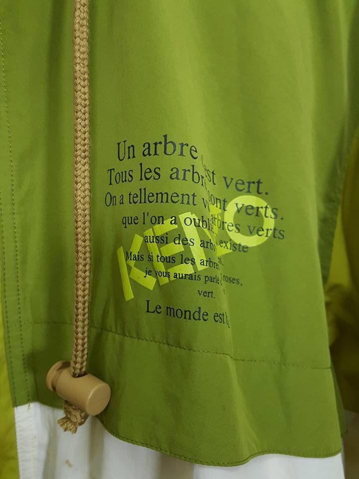 Kenzo KENZO Two Tone Pickle Green Hooded Windbreaker Jacket Size US M / EU 48-50 / 2 - 8 Thumbnail
