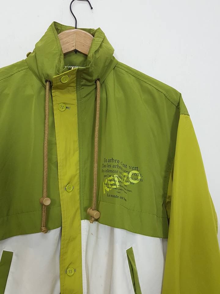 Kenzo KENZO Two Tone Pickle Green Hooded Windbreaker Jacket Size US M / EU 48-50 / 2 - 4 Thumbnail