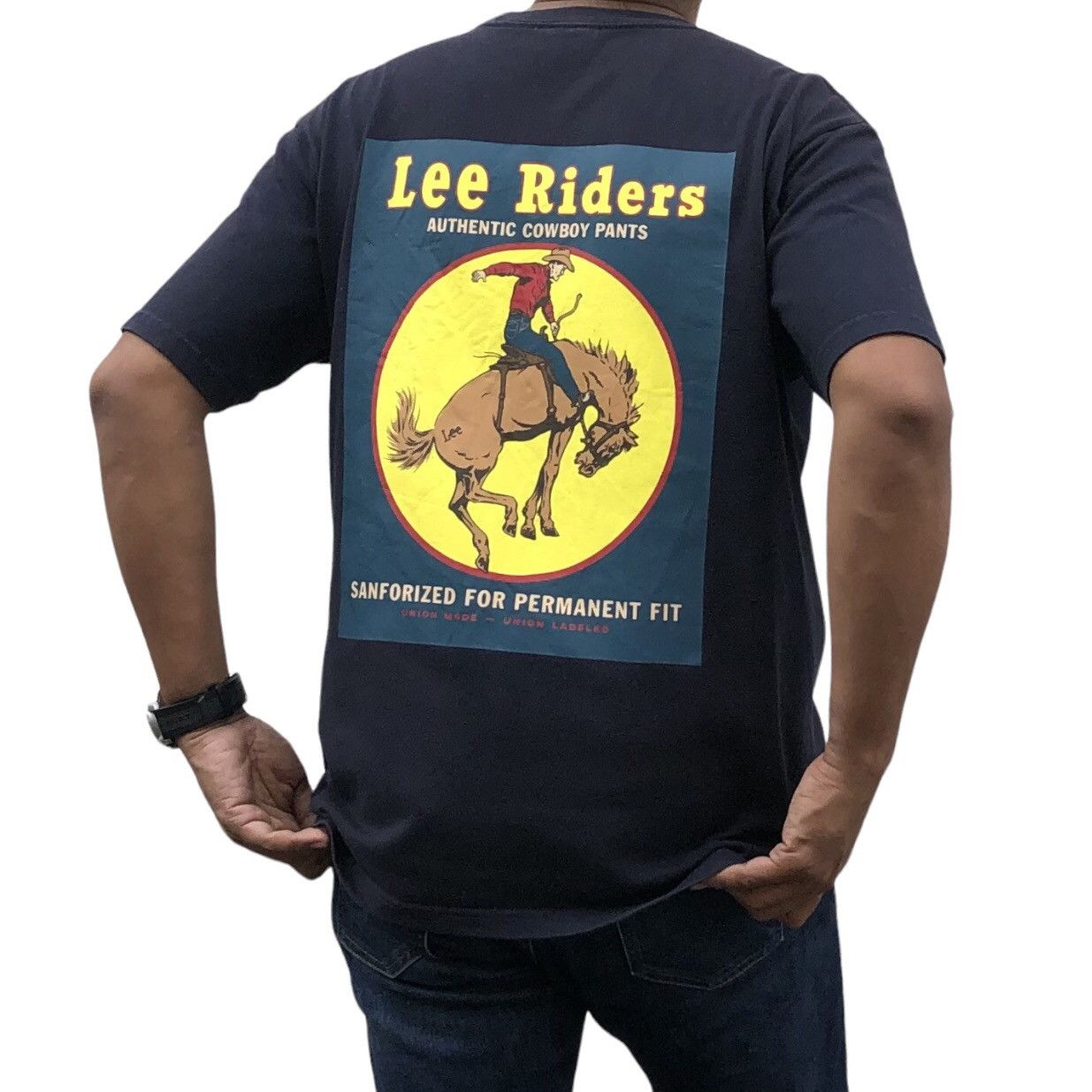 Lee Vintage Y2K Lee Rider HD Cowboy Tee Size US L / EU 52-54 / 3 - 3 Thumbnail