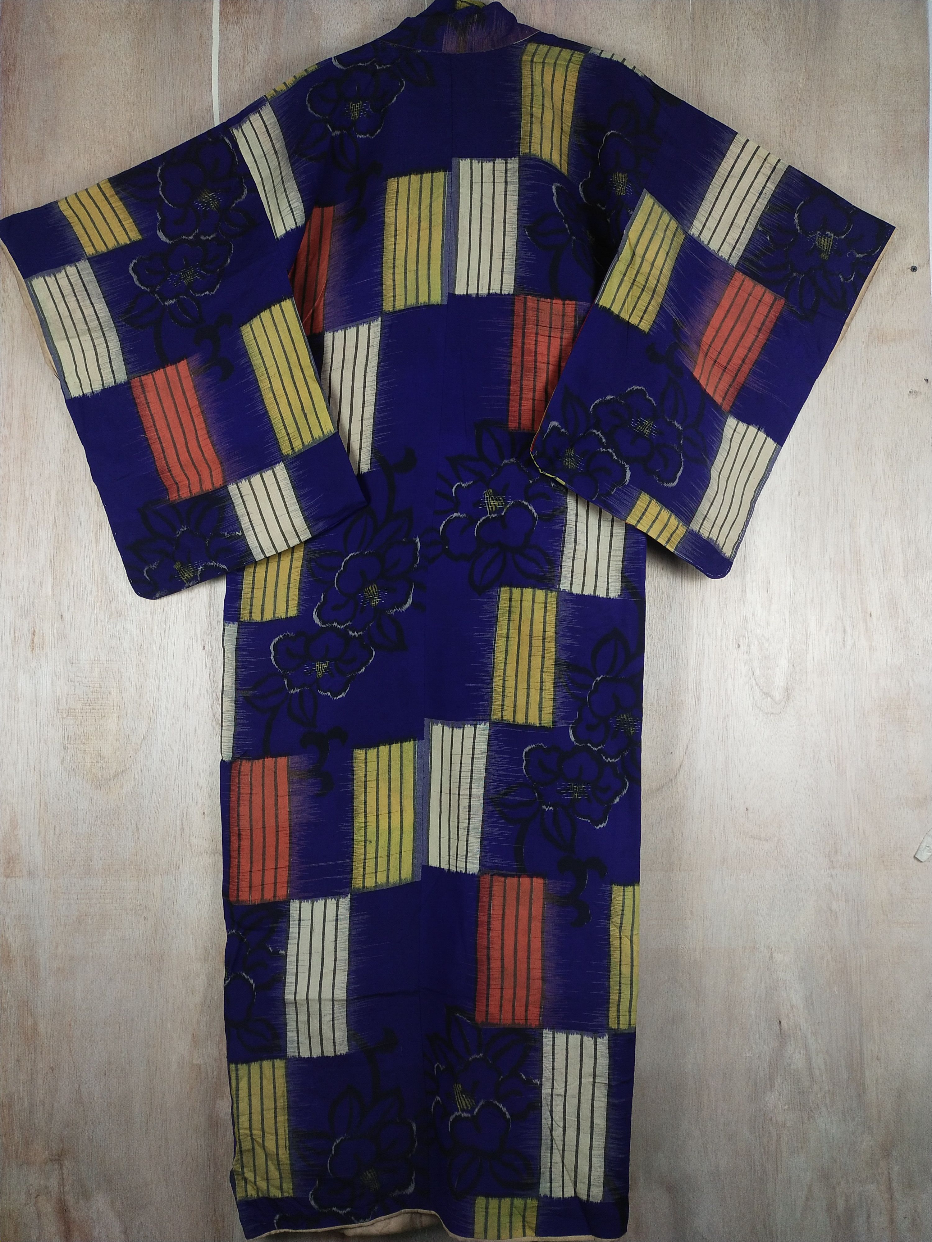 Japanese Brand DL Blue japan vintage art cardigan dress Kimono #2602 Size L / US 10 / IT 46 - 6 Thumbnail