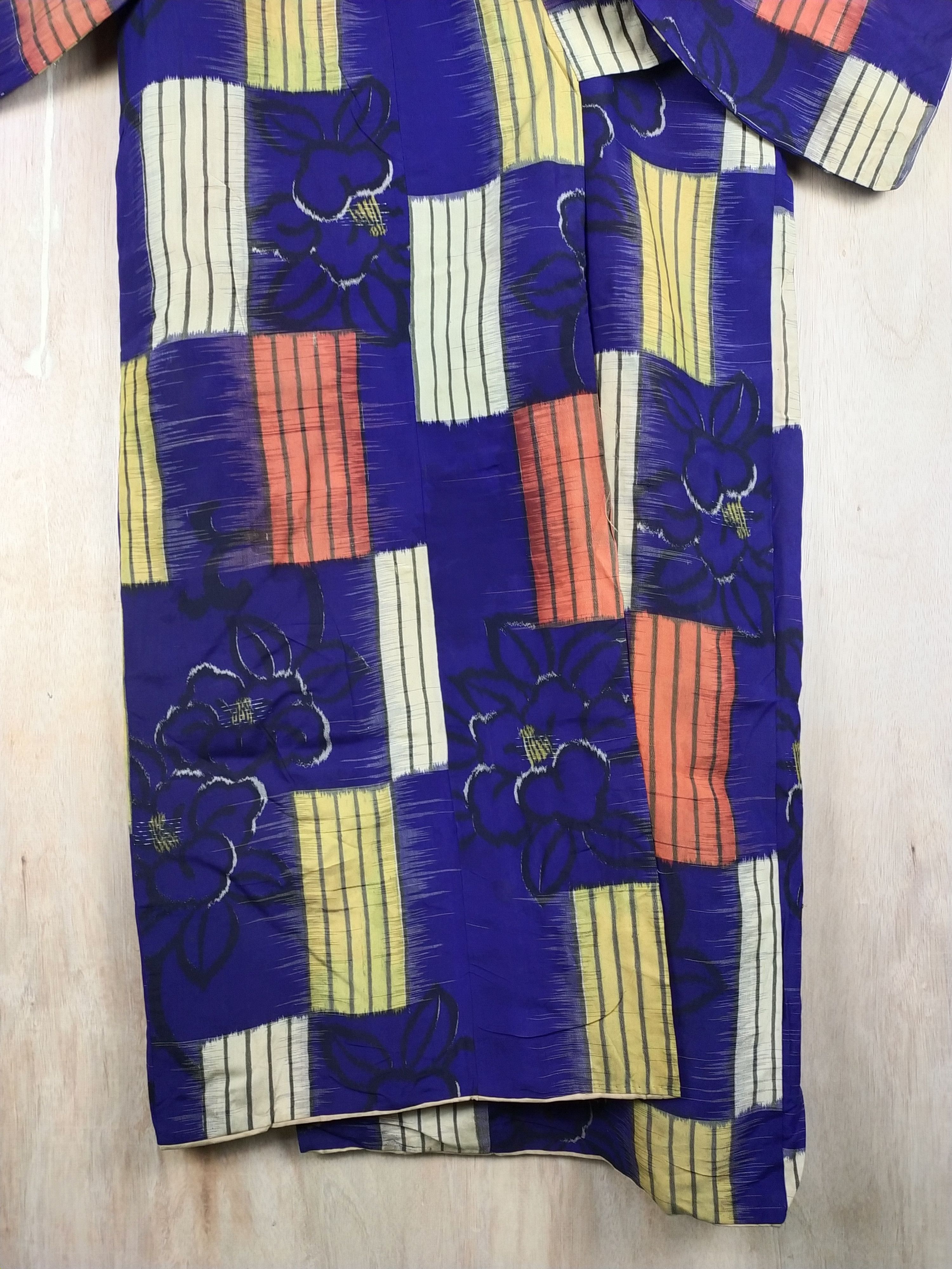 Japanese Brand DL Blue japan vintage art cardigan dress Kimono #2602 Size L / US 10 / IT 46 - 3 Thumbnail
