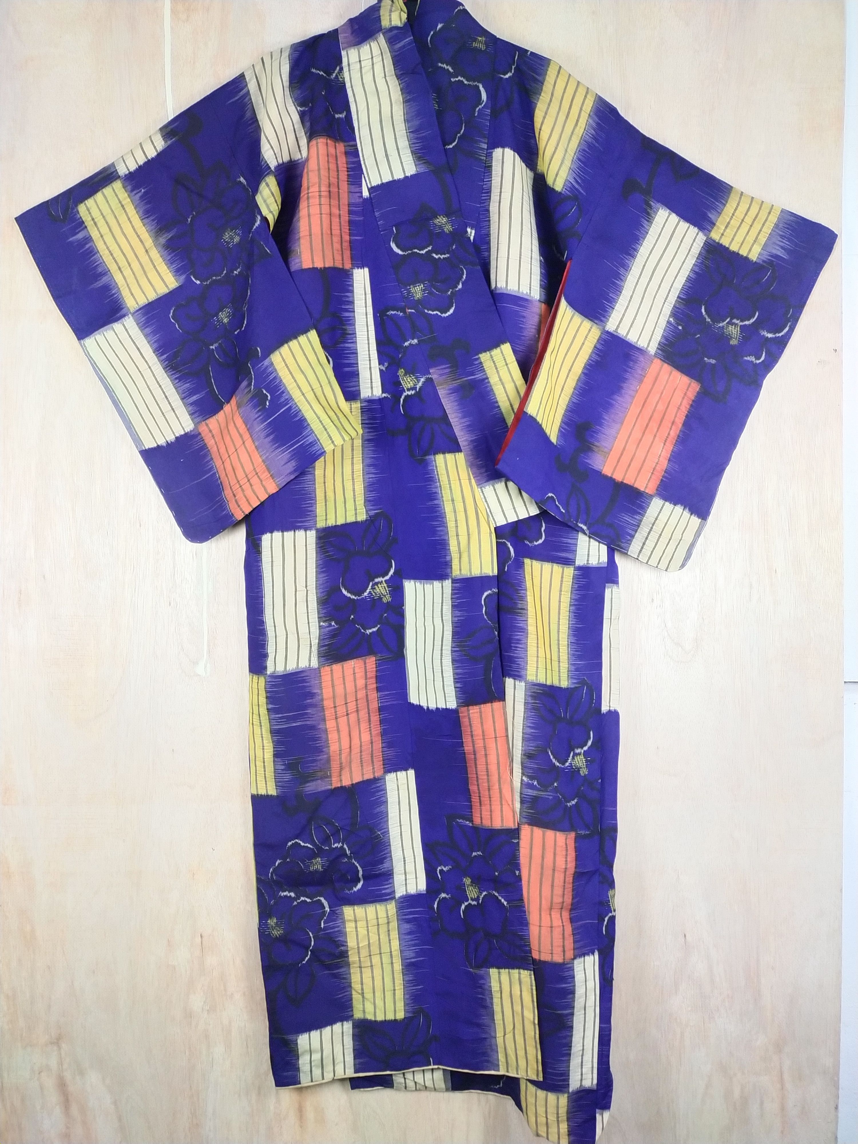 Japanese Brand DL Blue japan vintage art cardigan dress Kimono #2602 Size L / US 10 / IT 46 - 1 Thumbnail