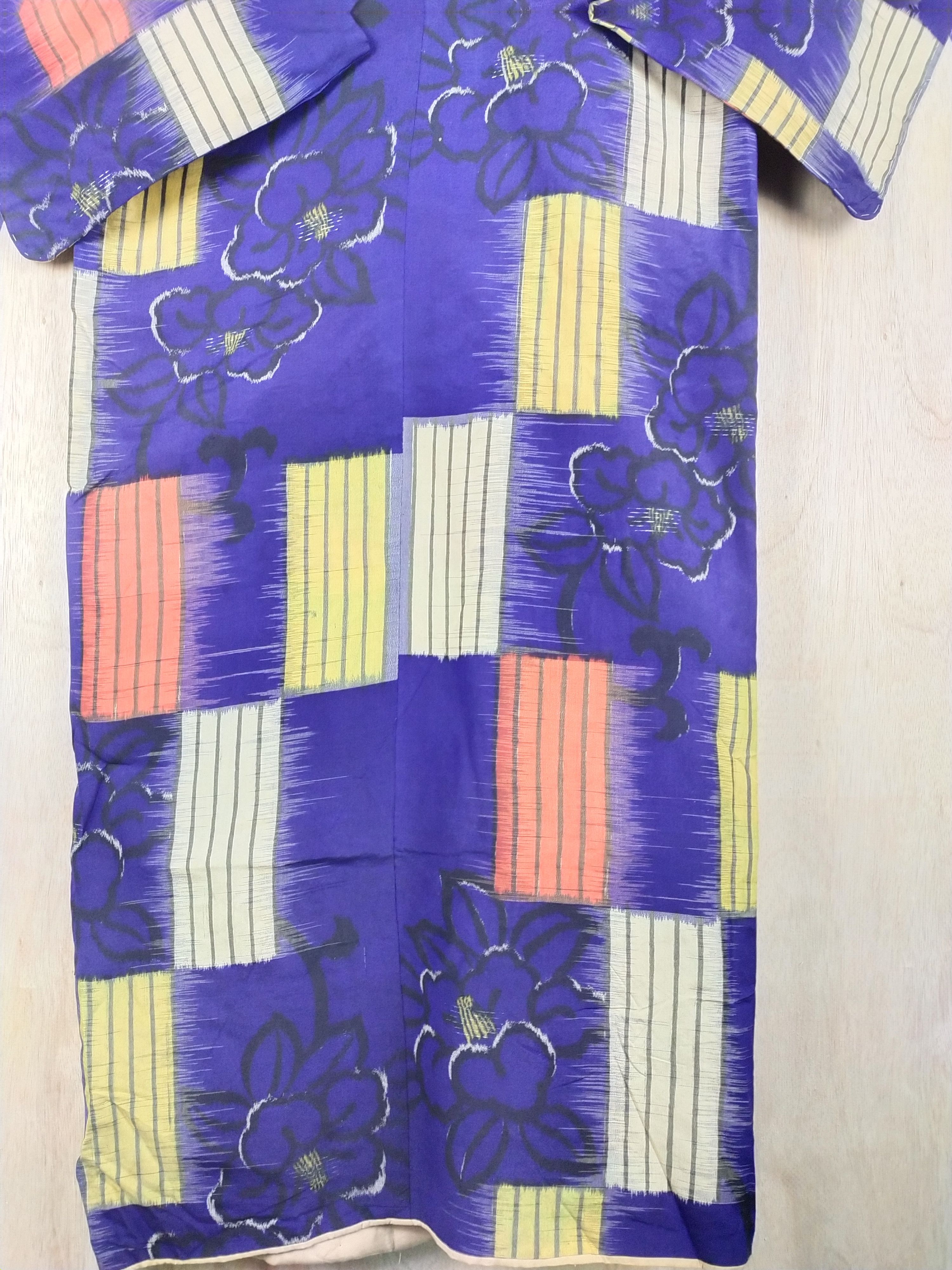 Japanese Brand DL Blue japan vintage art cardigan dress Kimono #2602 Size L / US 10 / IT 46 - 8 Thumbnail