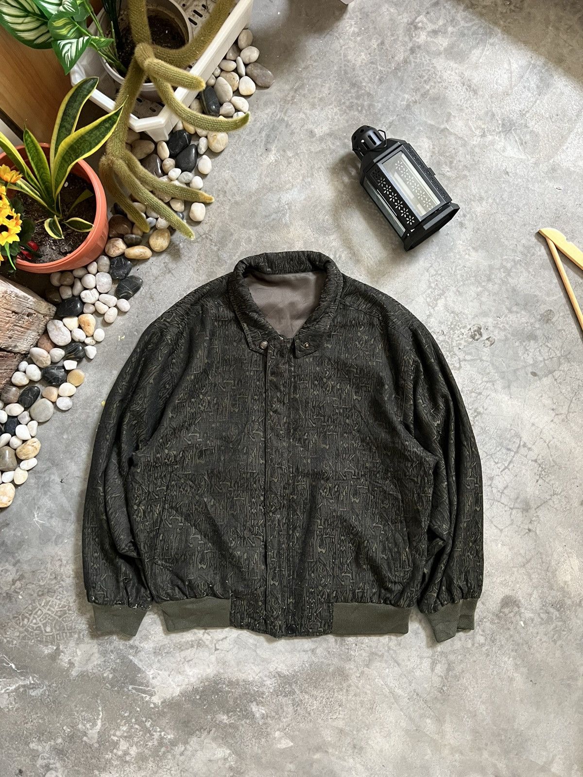 Vintage VINTAGE 🏴‍☠️ Japanese Pattern Riversible Bomber Jacket Size US M / EU 48-50 / 2 - 2 Thumbnail