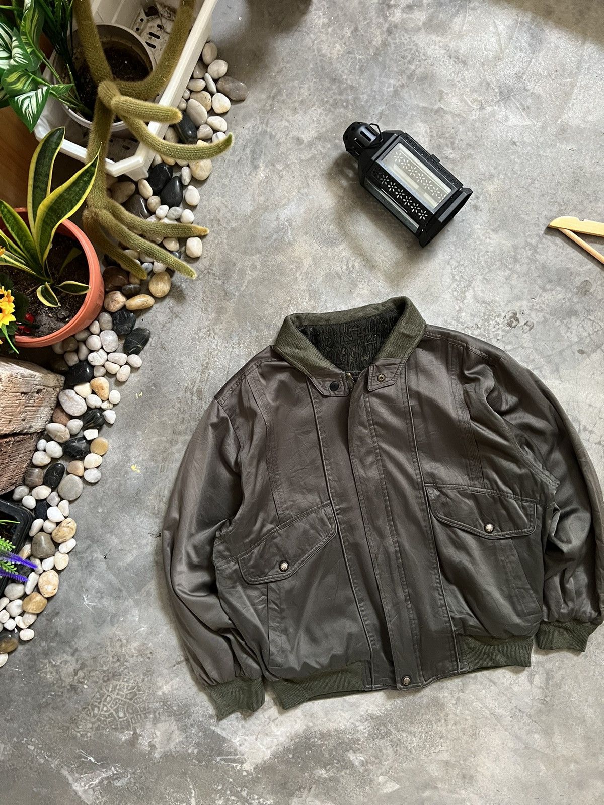 Vintage VINTAGE 🏴‍☠️ Japanese Pattern Riversible Bomber Jacket Size US M / EU 48-50 / 2 - 13 Thumbnail