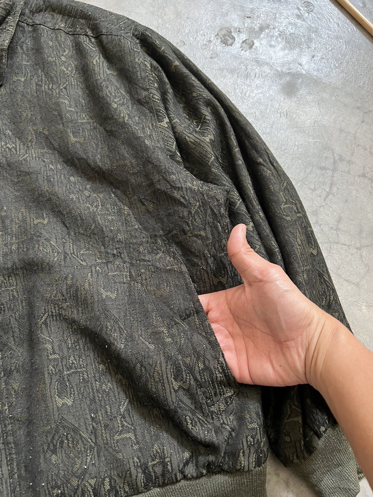 Vintage VINTAGE 🏴‍☠️ Japanese Pattern Riversible Bomber Jacket Size US M / EU 48-50 / 2 - 10 Thumbnail