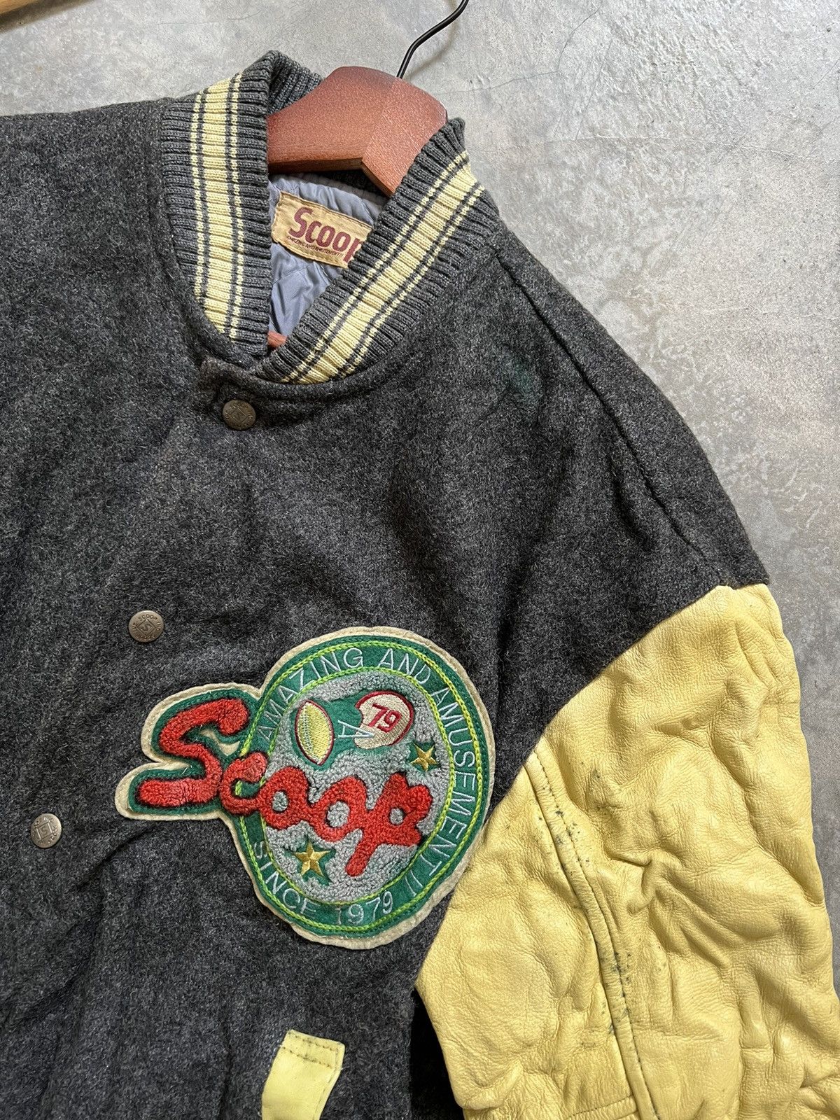 SCOOP × Vintage 🔥 VINTAGE 🔥 Scoop Varsity Jacket Size US M / EU 48-50 / 2 - 11 Thumbnail