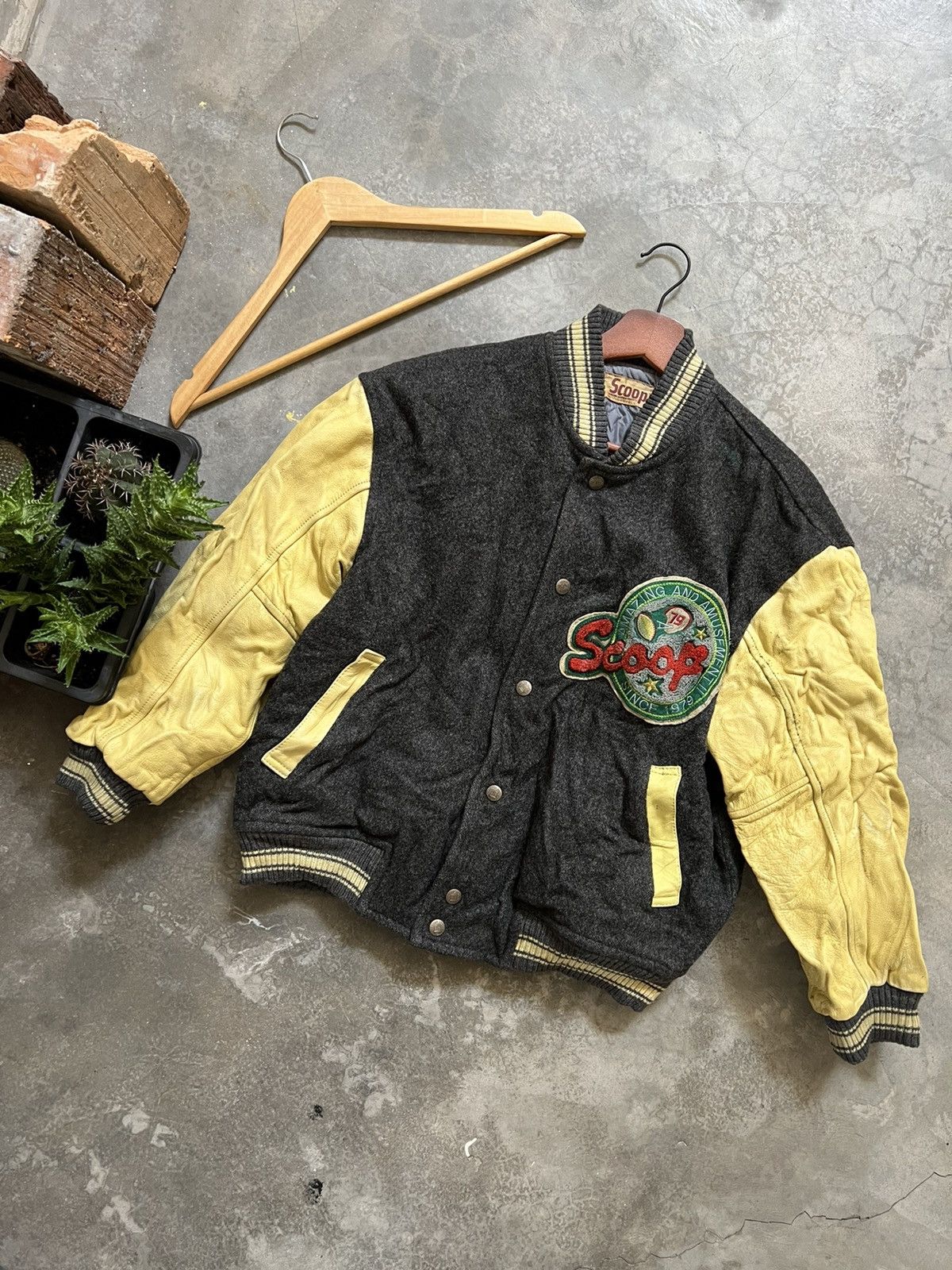SCOOP × Vintage 🔥 VINTAGE 🔥 Scoop Varsity Jacket Size US M / EU 48-50 / 2 - 3 Thumbnail