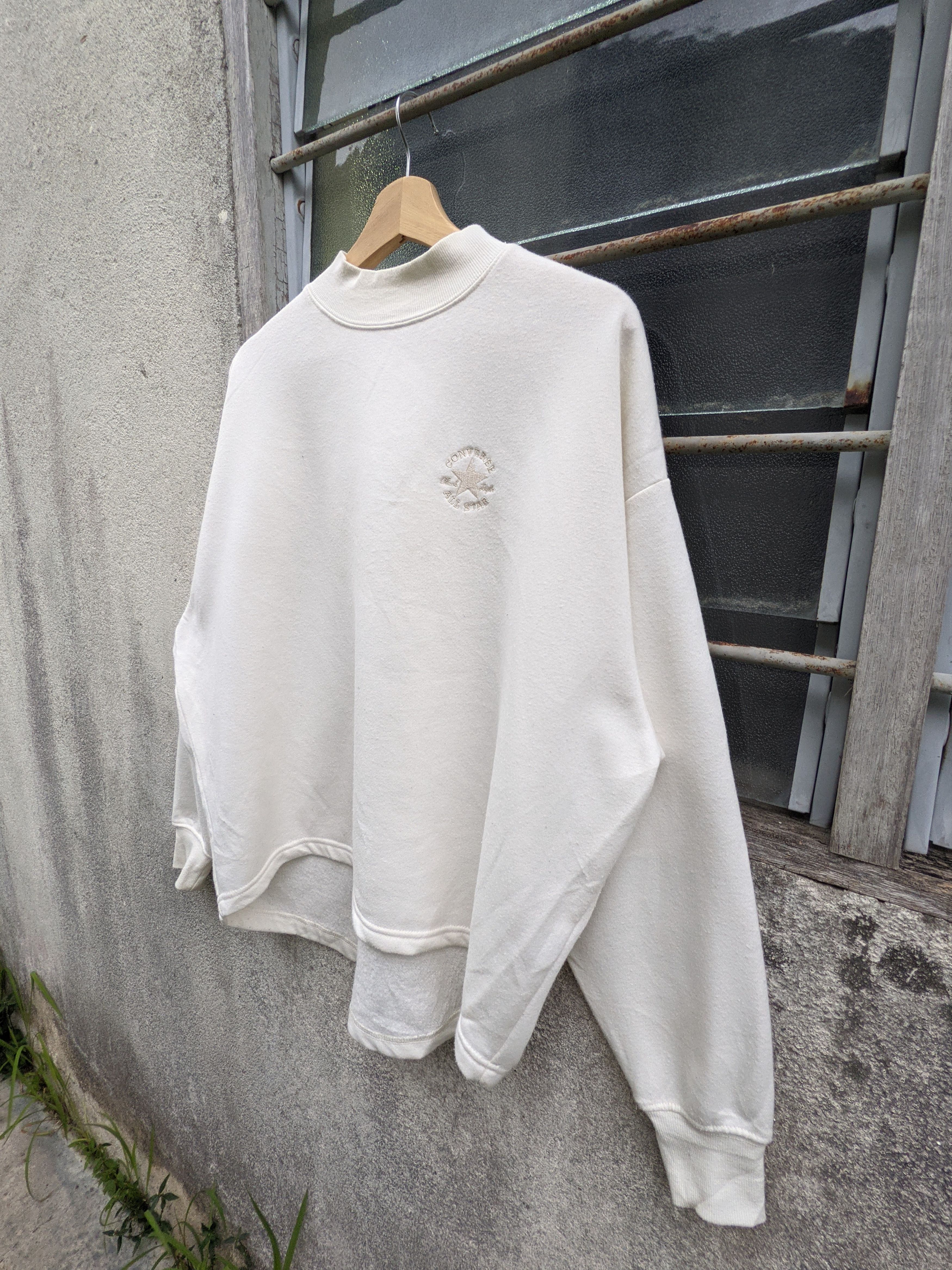 Converse × Vintage Converse Cropped Baggy Sweatshirt Size US M / EU 48-50 / 2 - 3 Thumbnail