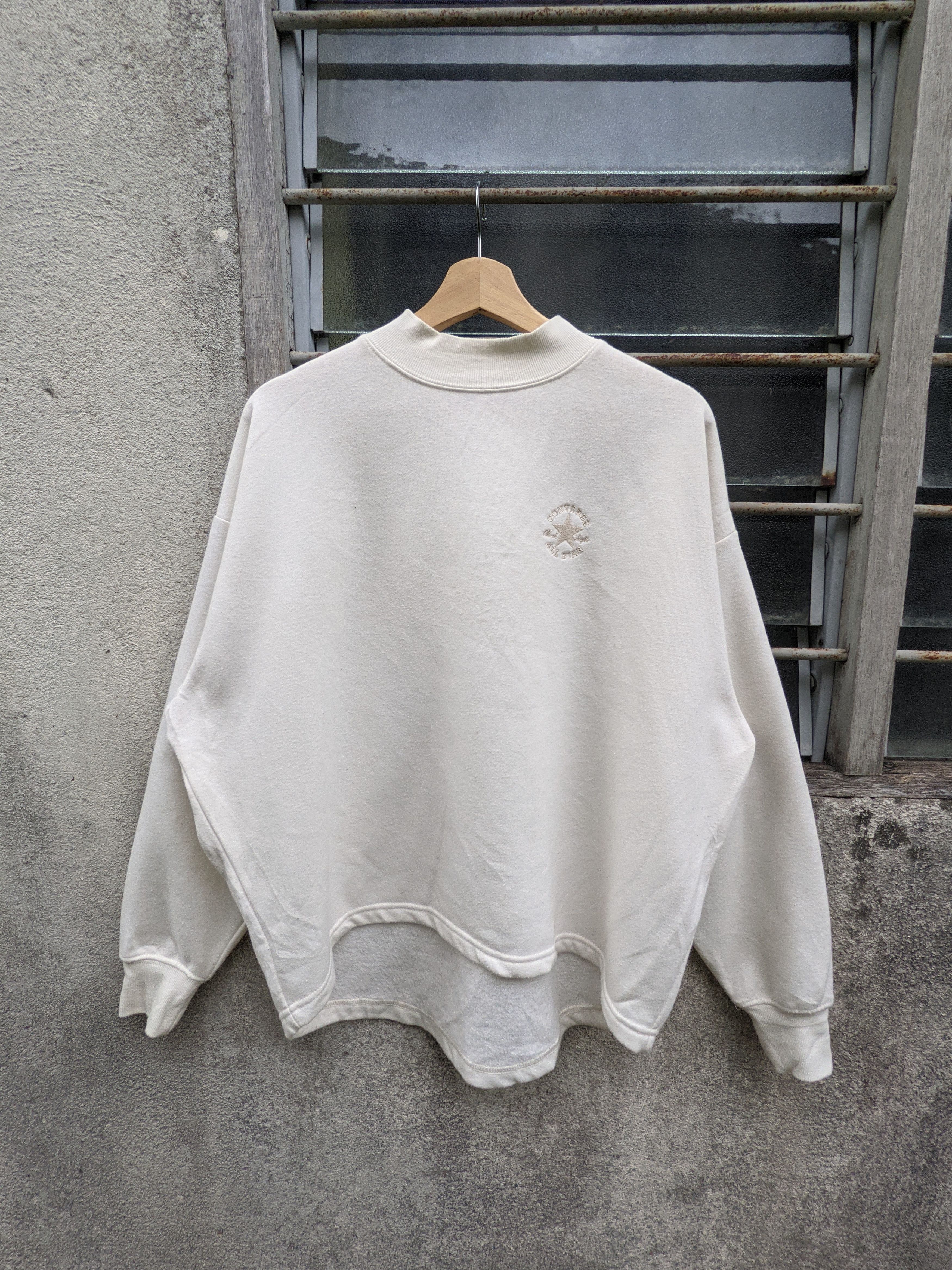 Converse × Vintage Converse Cropped Baggy Sweatshirt Size US M / EU 48-50 / 2 - 5 Thumbnail