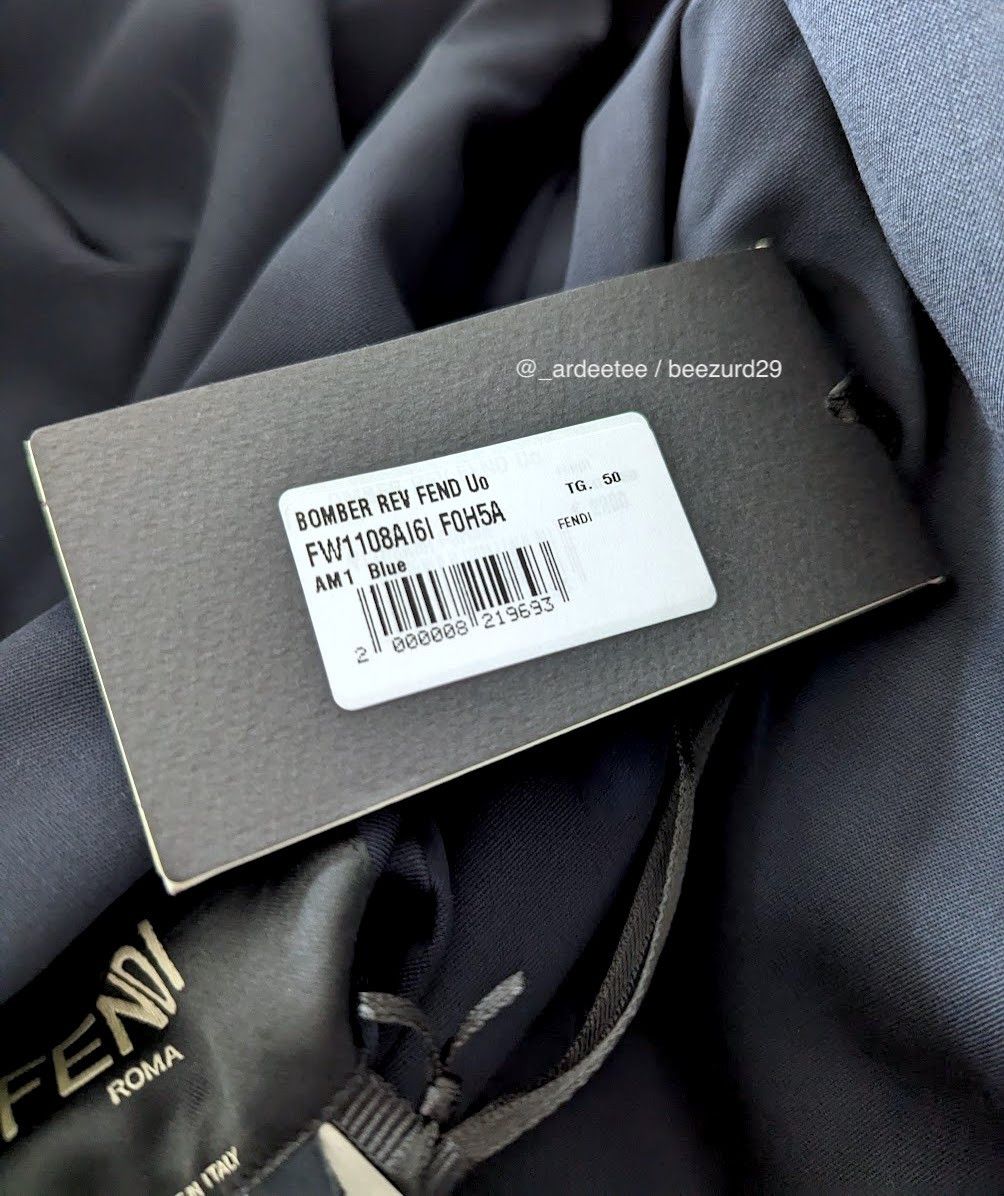 Fendi *NEW* 3D FRAGMENT REVERSIBLE BOMBER JACKET 50 Size US M / EU 48-50 / 2 - 10 Thumbnail