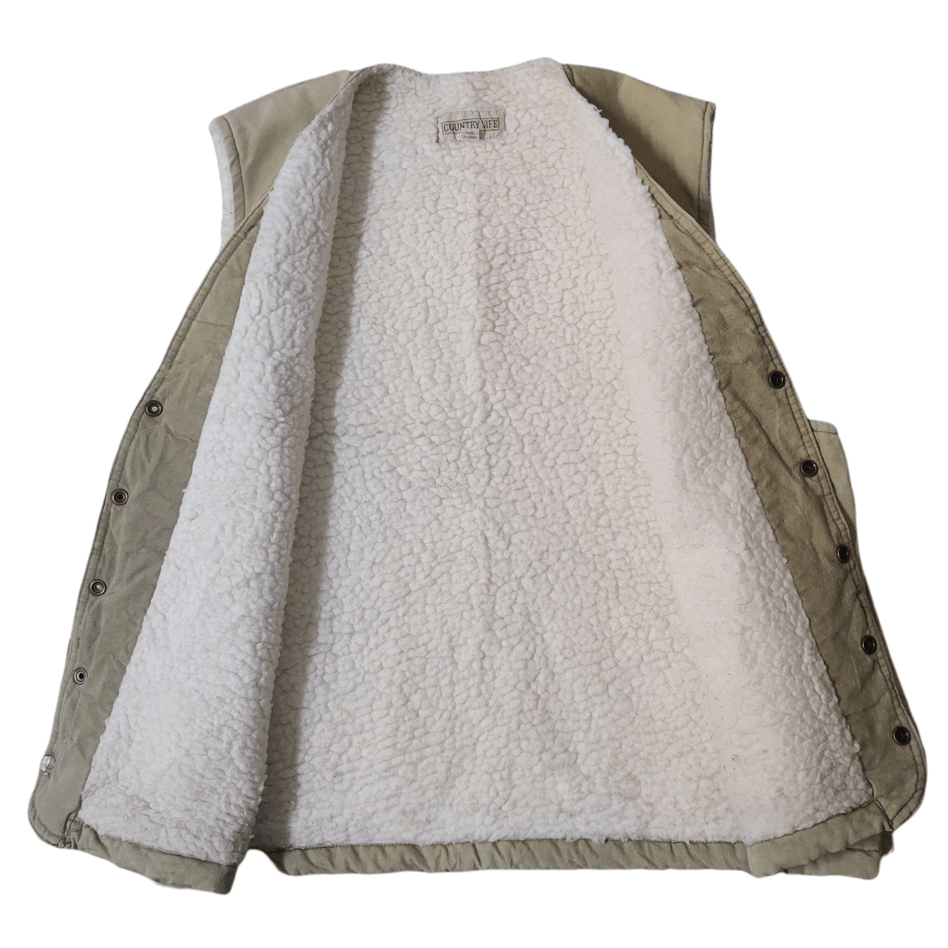 Japanese Brand Vintage Country Life Tactical Sherpa Vest Size US L / EU 52-54 / 3 - 7 Thumbnail