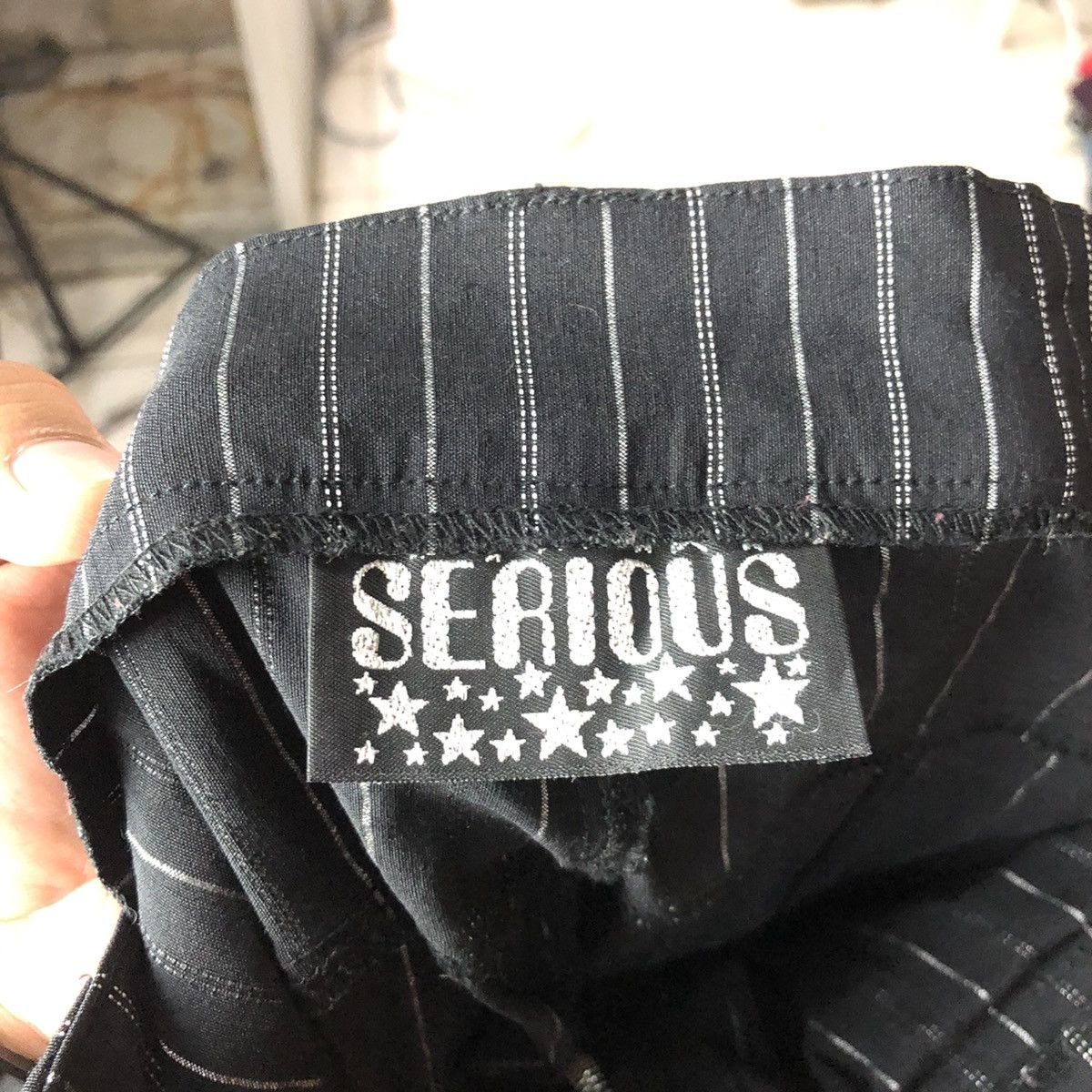 Japanese Brand DL Serious Black seditionaries punk Stripe Cargo Pants #3987 Size 28" / US 6 / IT 42 - 18 Thumbnail