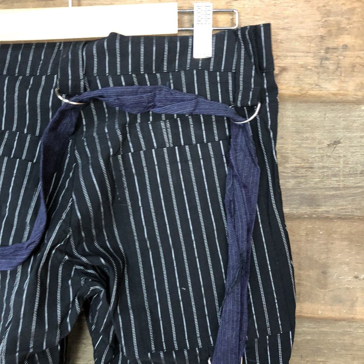 Japanese Brand DL Serious Black seditionaries punk Stripe Cargo Pants #3987 Size 28" / US 6 / IT 42 - 15 Thumbnail