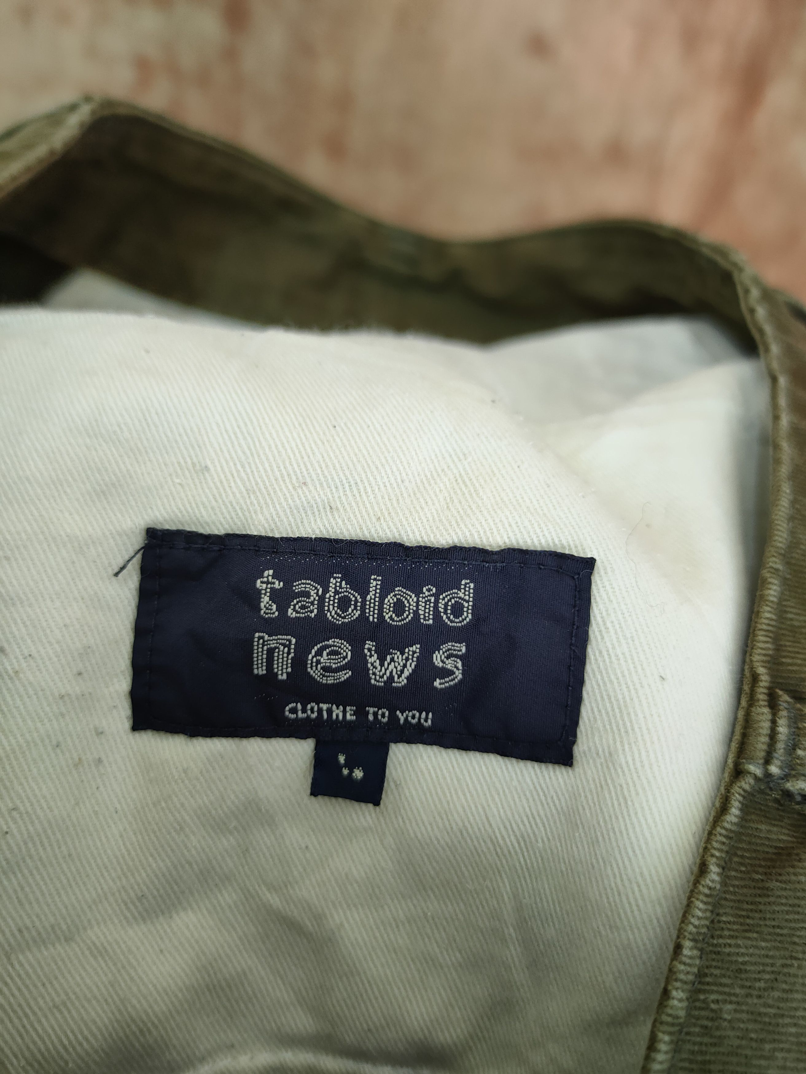 Japanese Brand DLL Tabloid News green utility vintage cargo pants #739 Size US 31 - 8 Thumbnail