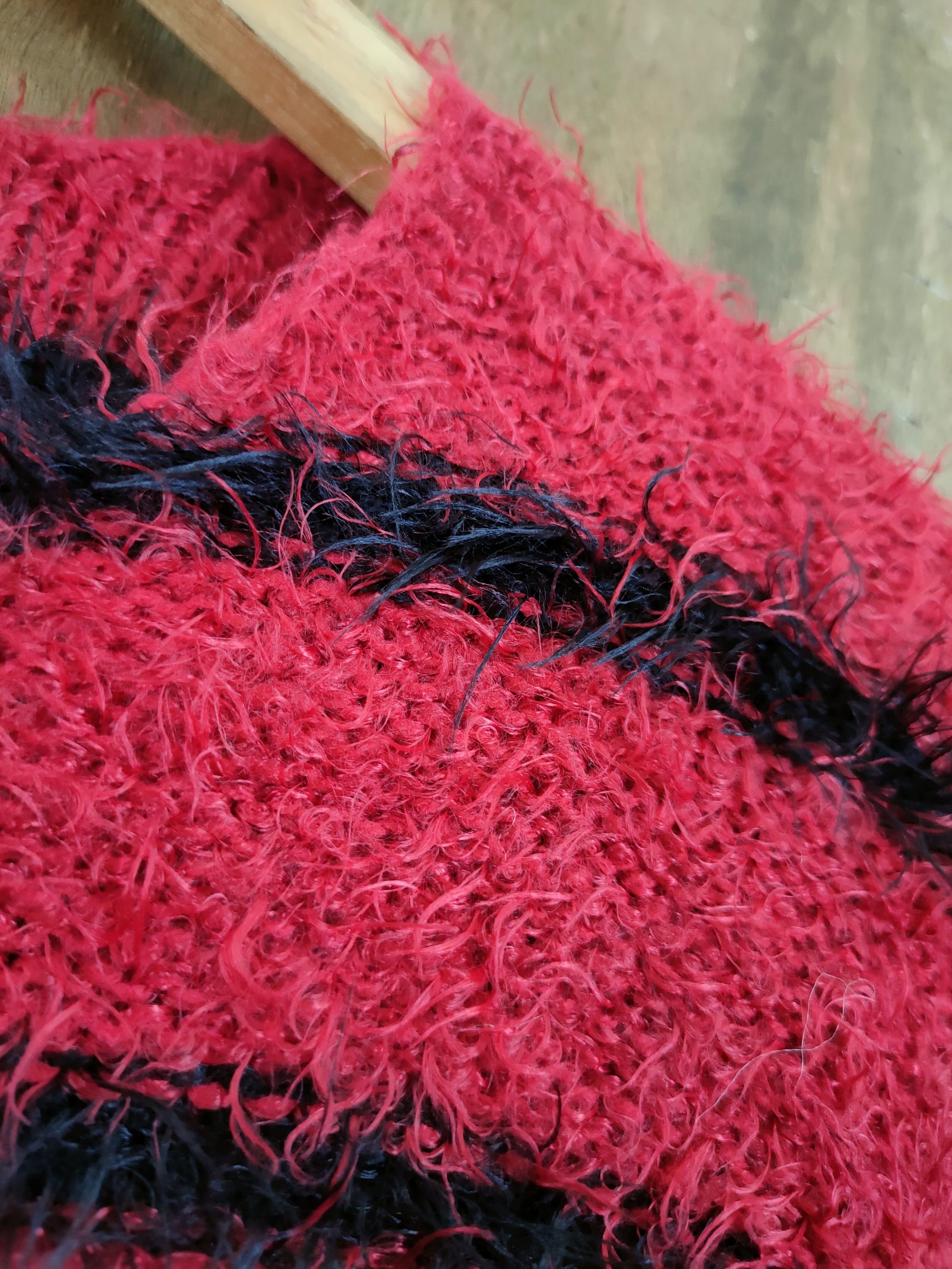 Homespun Knitwear D Real K stripe mohair shaggy knited like cobain #46-1005 Size M / US 6-8 / IT 42-44 - 5 Thumbnail