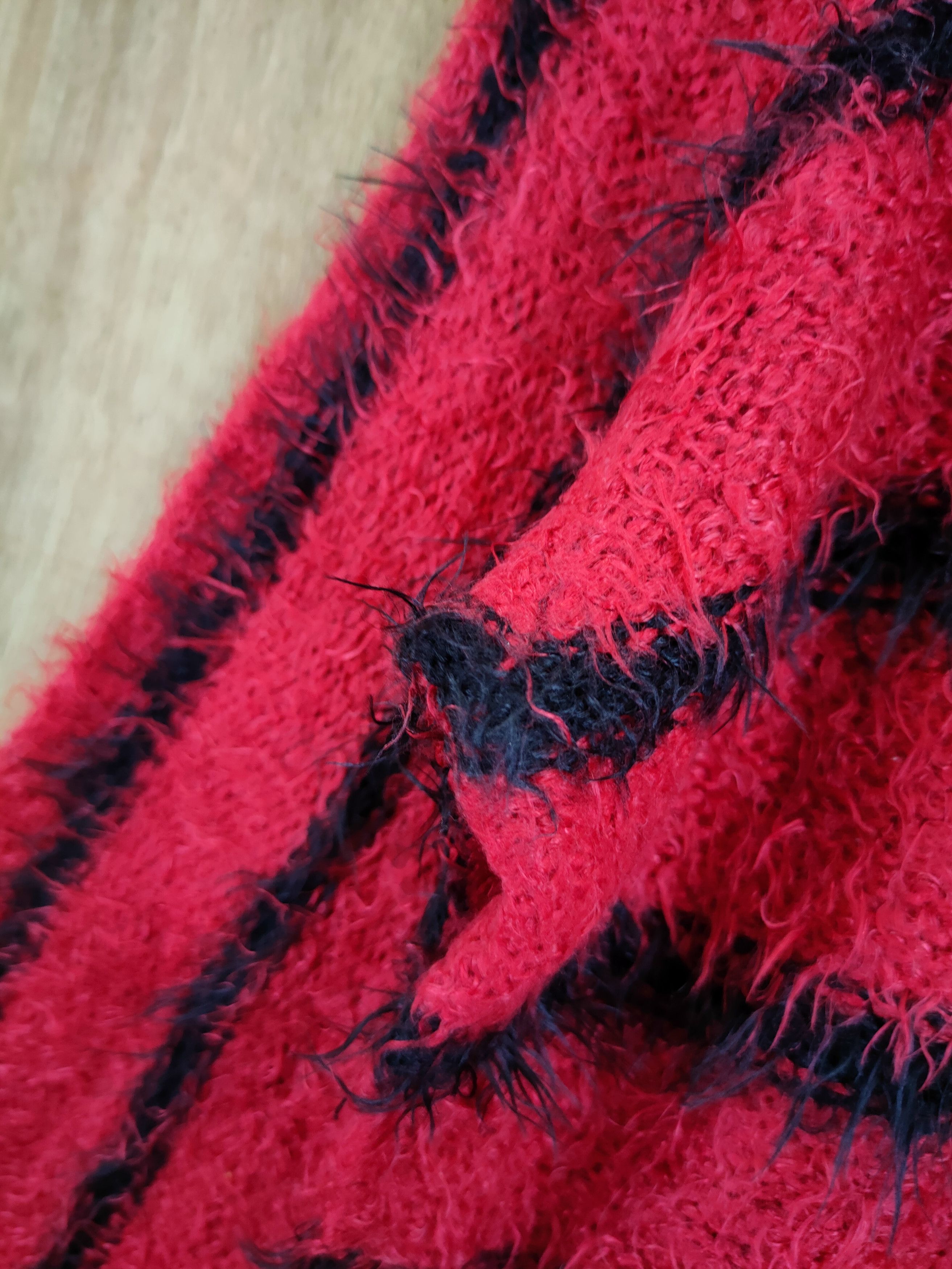 Homespun Knitwear D Real K stripe mohair shaggy knited like cobain #46-1005 Size M / US 6-8 / IT 42-44 - 6 Thumbnail