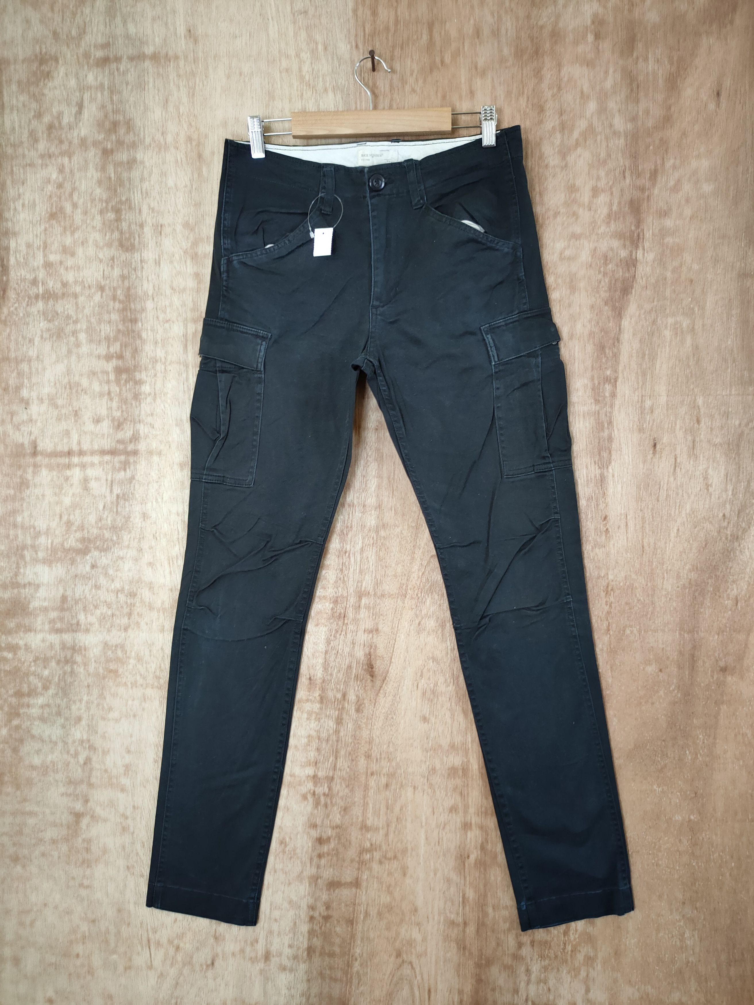 Japanese Brand DLL Back Number japan black tactical cargo pants #46-287 Size US 30 / EU 46 - 1 Thumbnail