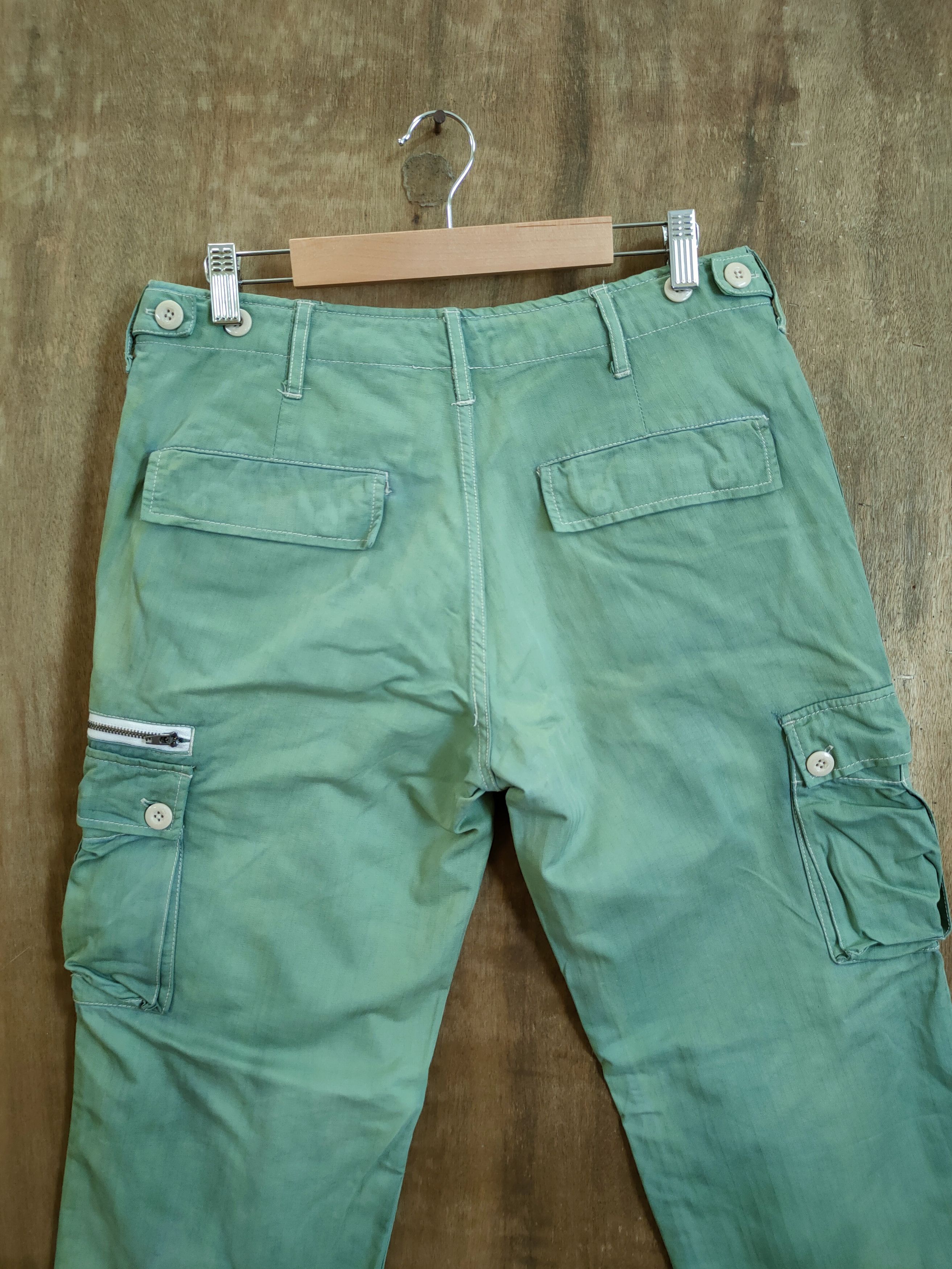 Faded Glory DLL Genuine Comfort utility faded green cargo pants #46-374 Size US 31 - 8 Thumbnail