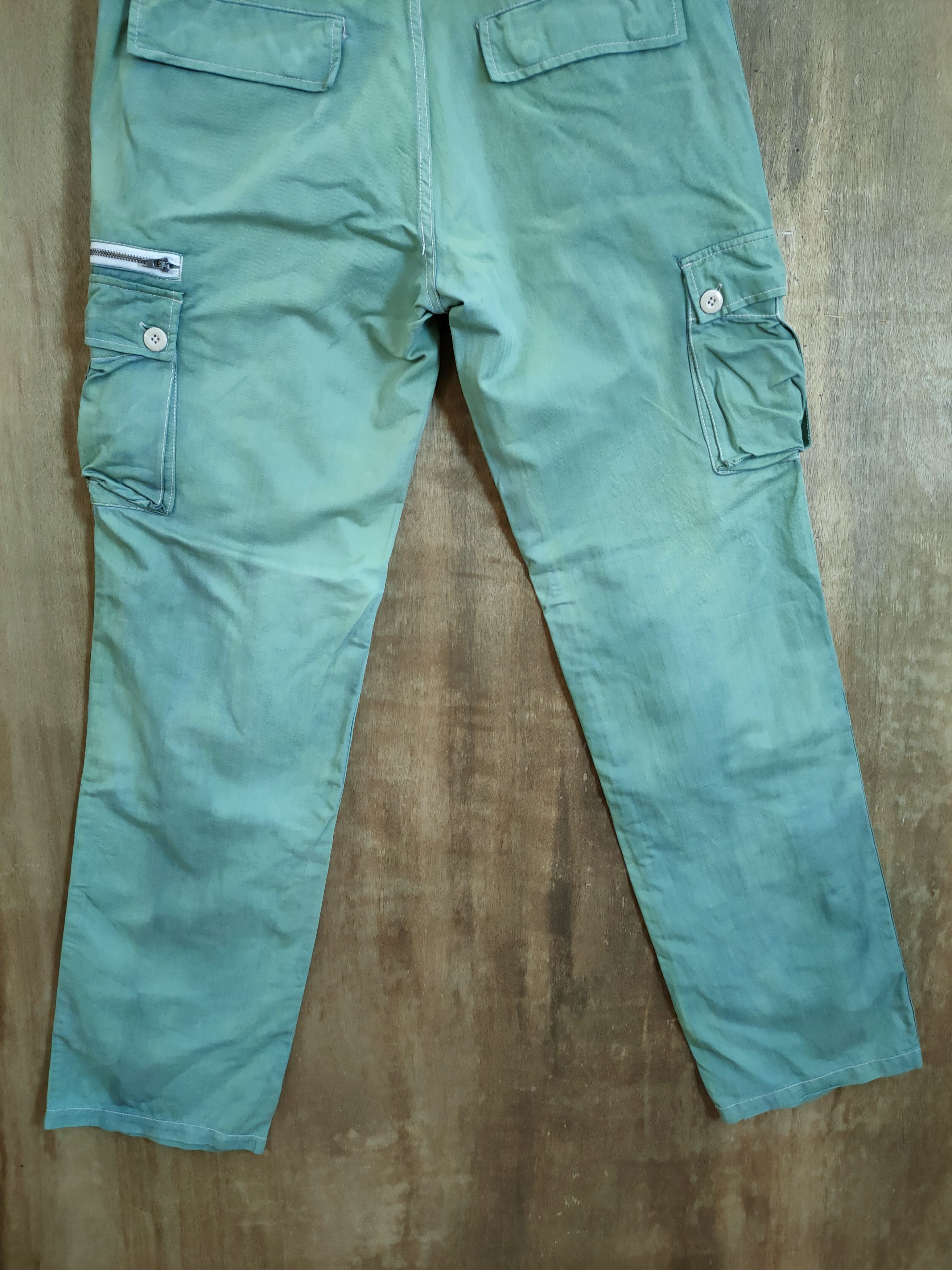Faded Glory DLL Genuine Comfort utility faded green cargo pants #46-374 Size US 31 - 7 Thumbnail