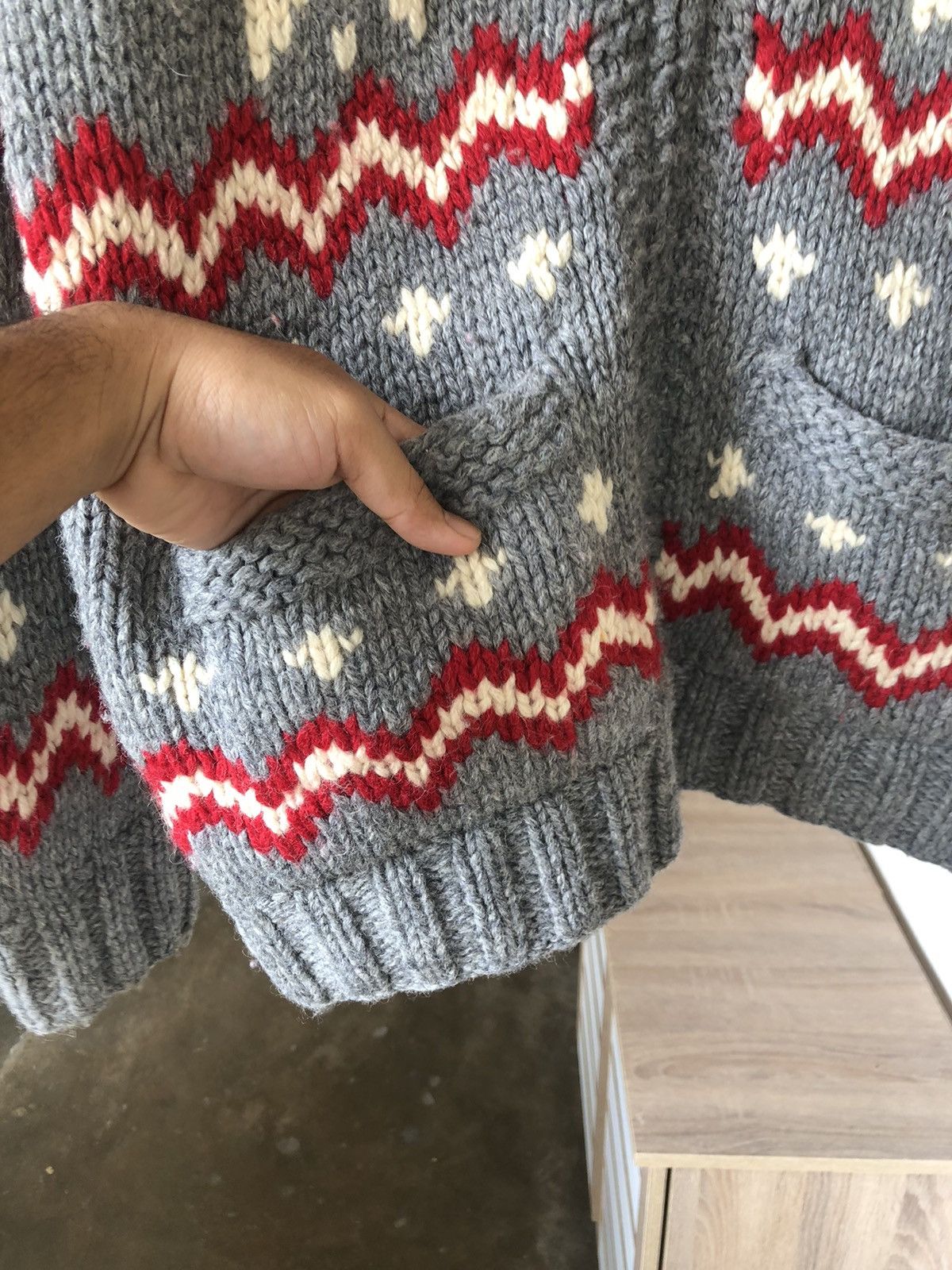 Japanese Brand Vintage Photos Authentic Wear Knit Virgin Wool Winter Jacket Size US M / EU 48-50 / 2 - 8 Thumbnail