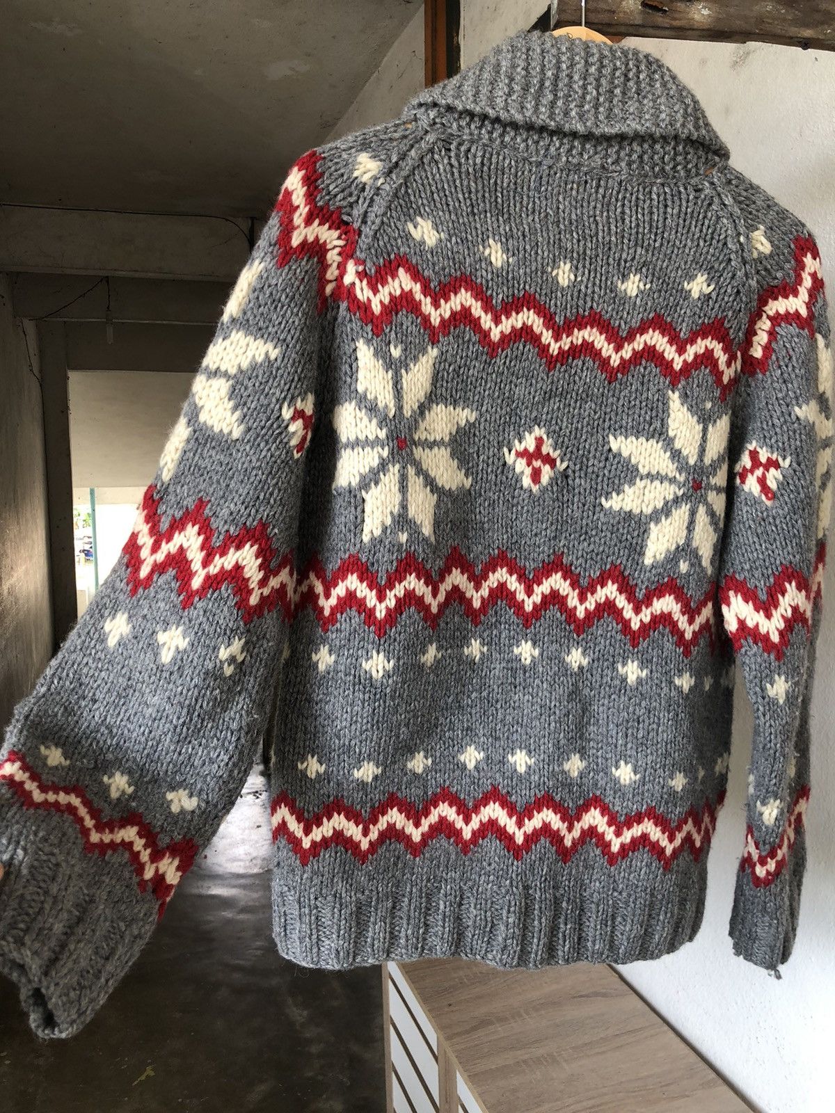 Japanese Brand Vintage Photos Authentic Wear Knit Virgin Wool Winter Jacket Size US M / EU 48-50 / 2 - 9 Thumbnail
