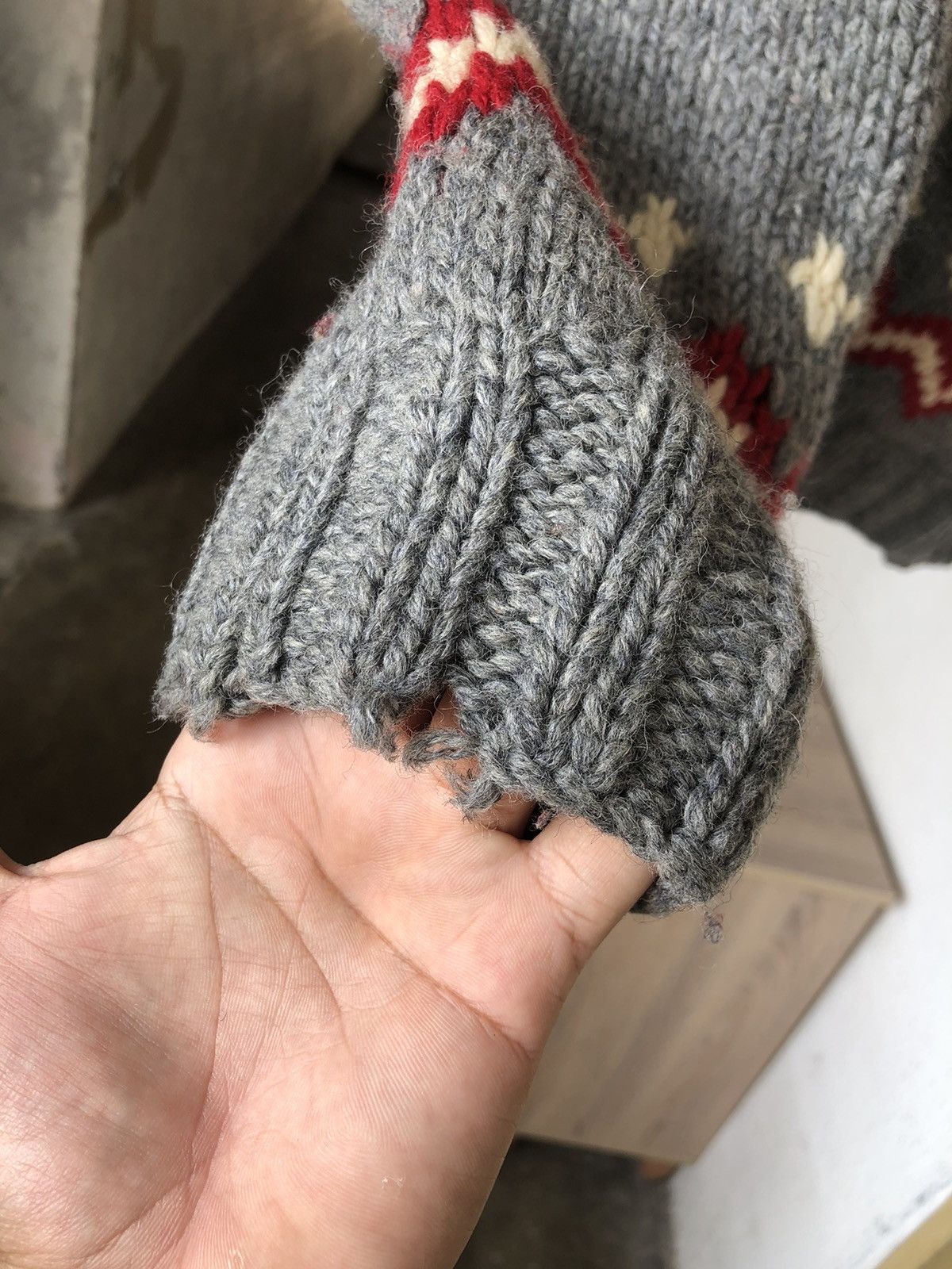 Japanese Brand Vintage Photos Authentic Wear Knit Virgin Wool Winter Jacket Size US M / EU 48-50 / 2 - 12 Thumbnail