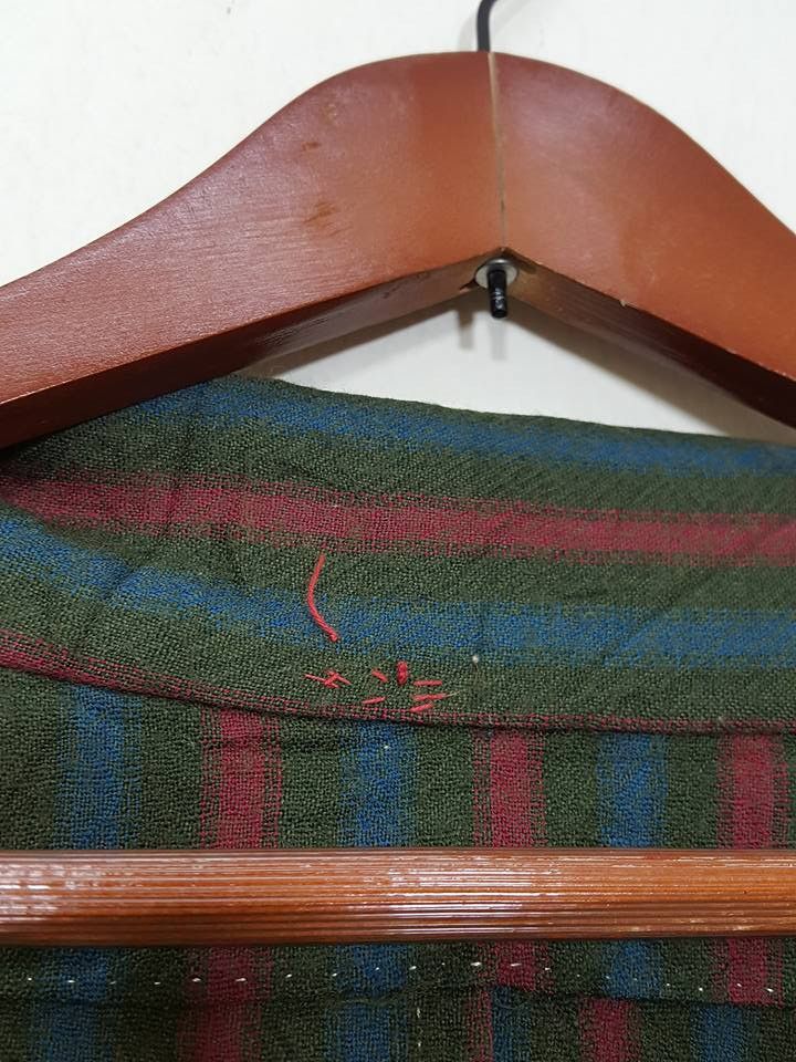 Other Haori Wool Long Kimono 'Shima' Vertical Striped Japan Size US M / EU 48-50 / 2 - 22 Thumbnail