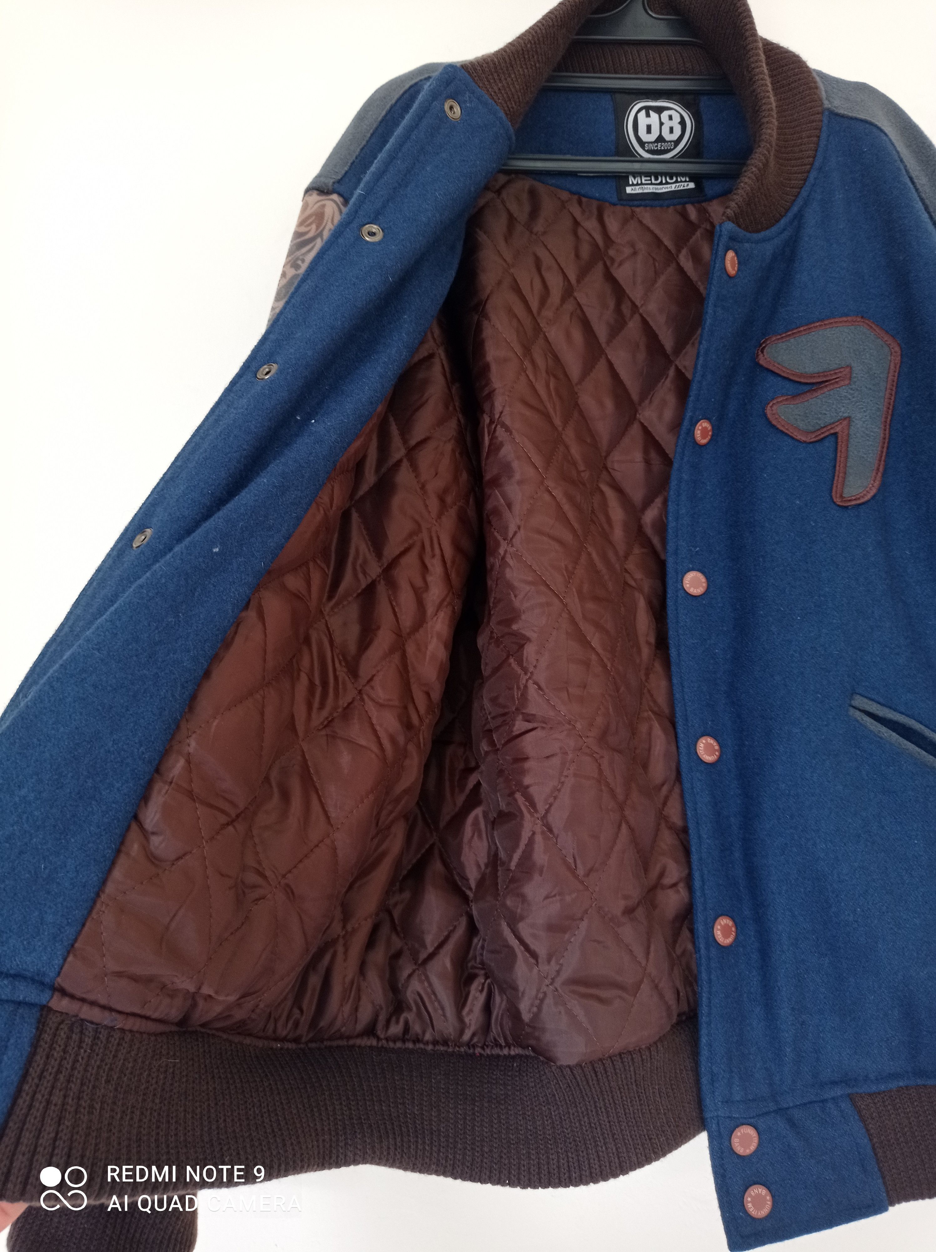 Japanese Brand 💥Rare unique varsity by BAN8 "funny item"x korean style 💥 Size US M / EU 48-50 / 2 - 5 Thumbnail