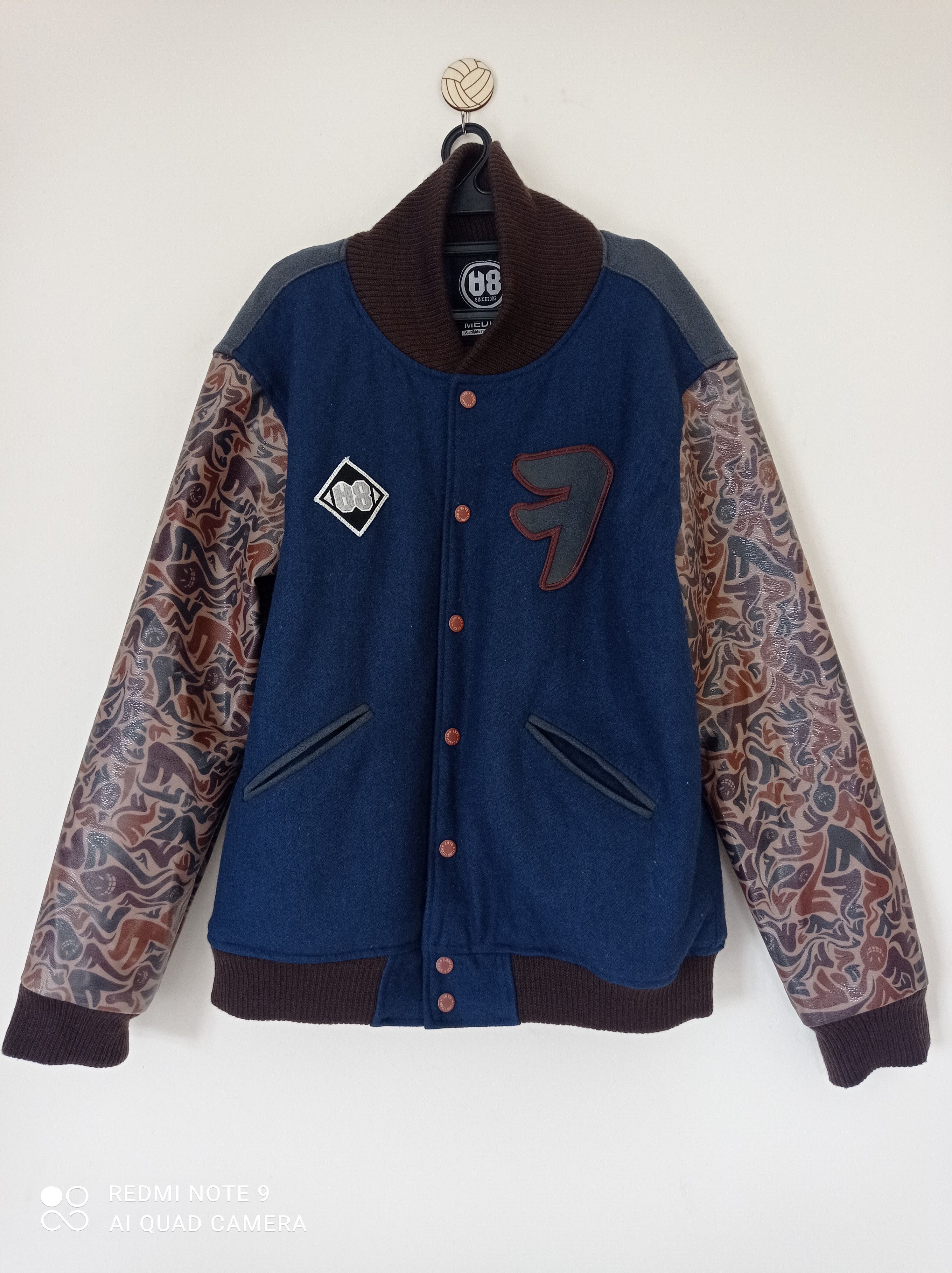 Japanese Brand 💥Rare unique varsity by BAN8 "funny item"x korean style 💥 Size US M / EU 48-50 / 2 - 1 Thumbnail