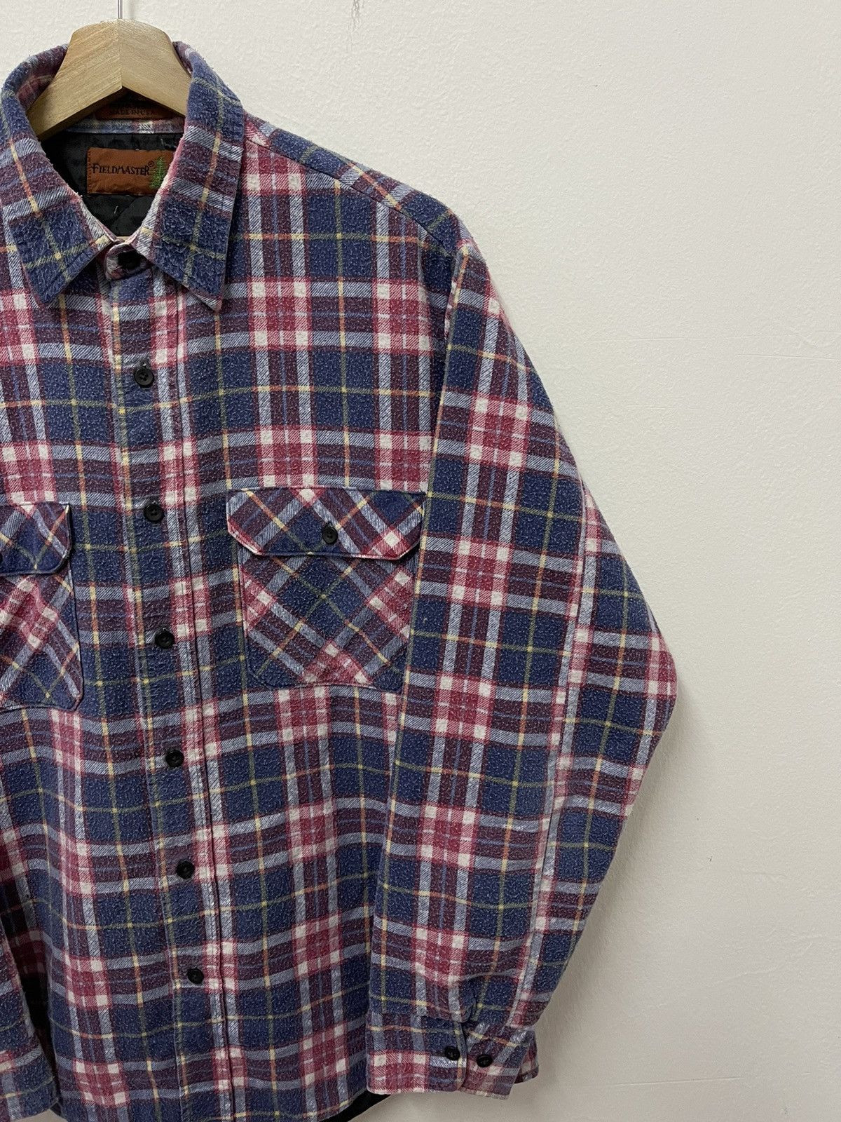 Fieldmaster × Vintage Vintage FieldMaster Plaid Checkered Button Up Flannel Size US L / EU 52-54 / 3 - 2 Thumbnail