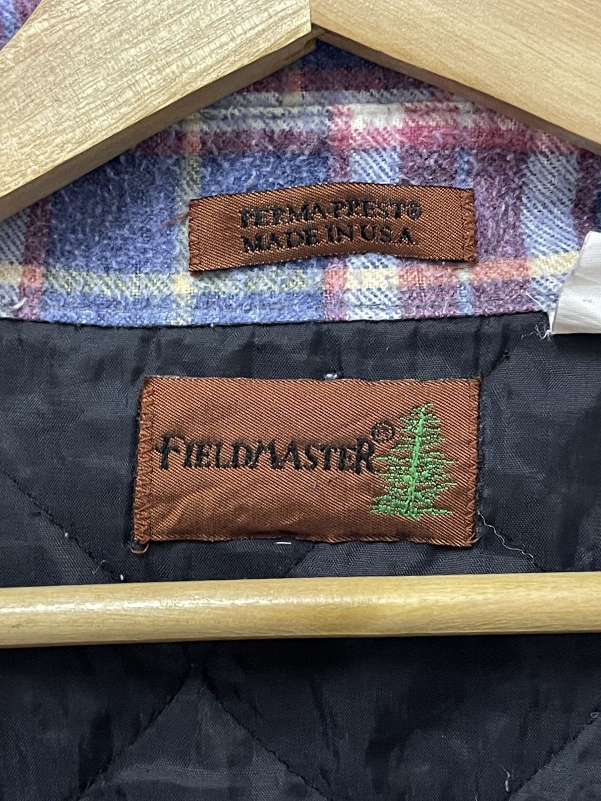 Fieldmaster × Vintage Vintage FieldMaster Plaid Checkered Button Up Flannel Size US L / EU 52-54 / 3 - 8 Thumbnail