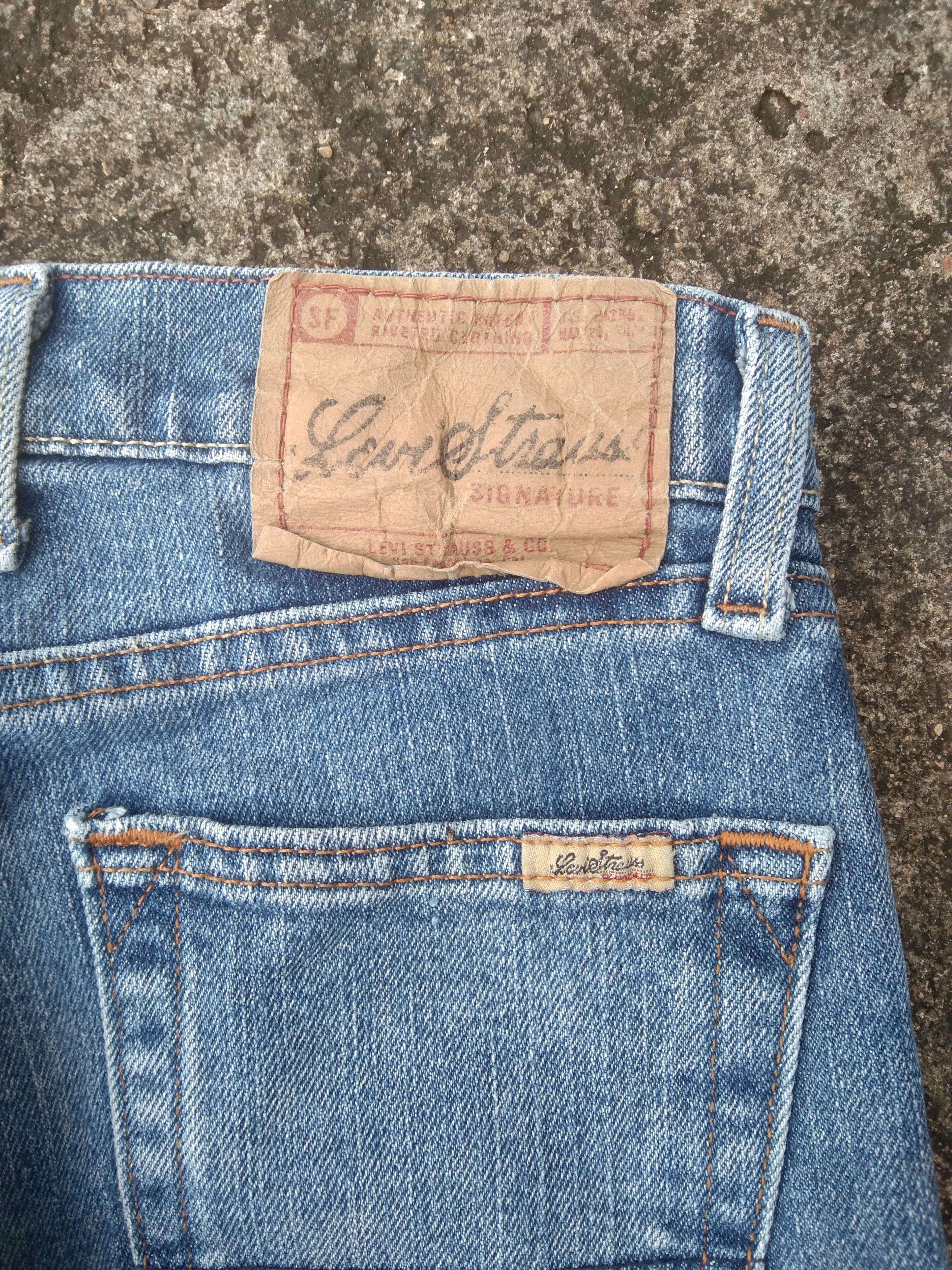 Jean Vintage Levi's Signature Released Hem Jeans 29x30 Size US 29 - 5 Thumbnail