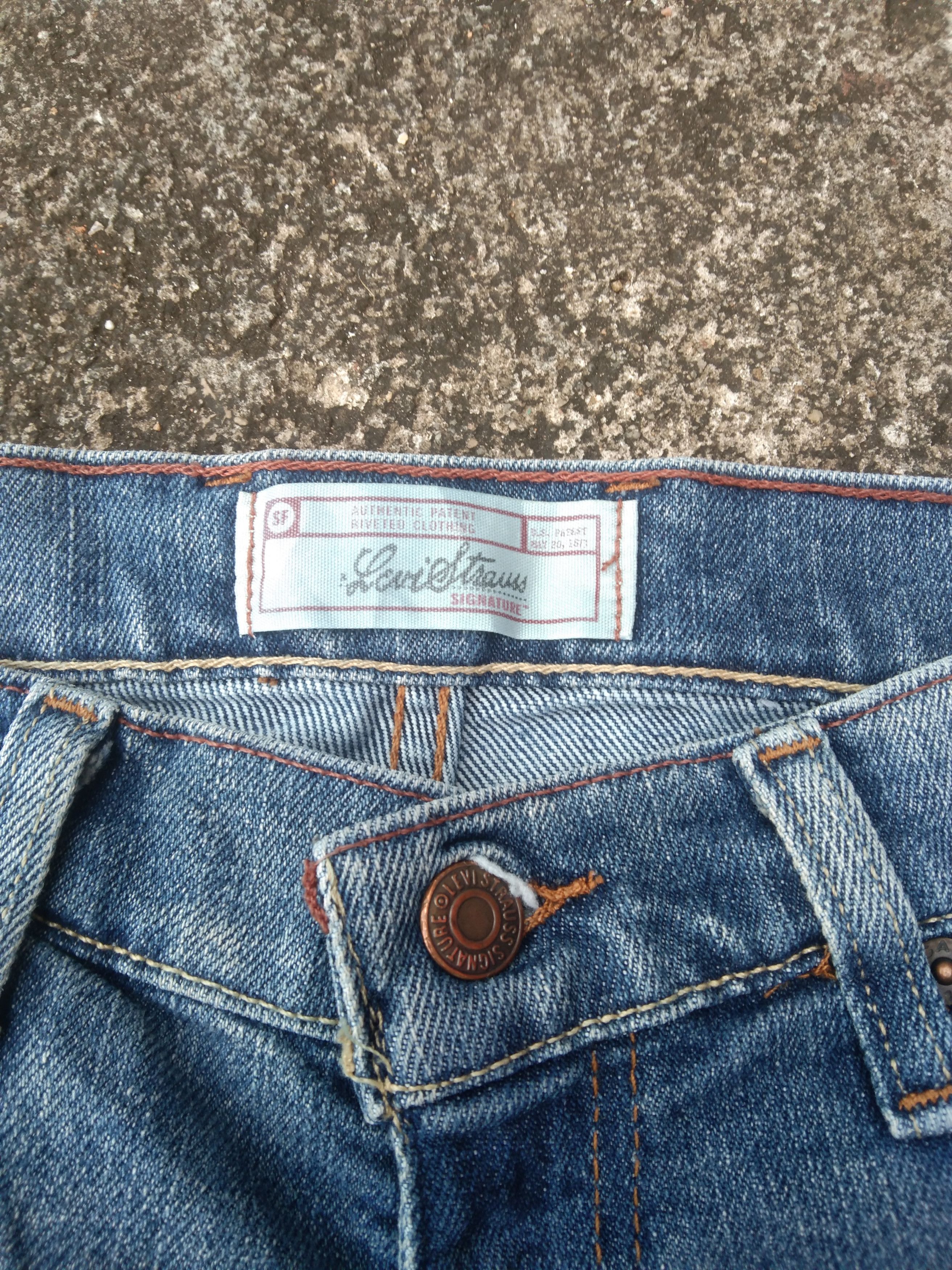Jean Vintage Levi's Signature Released Hem Jeans 29x30 Size US 29 - 4 Thumbnail