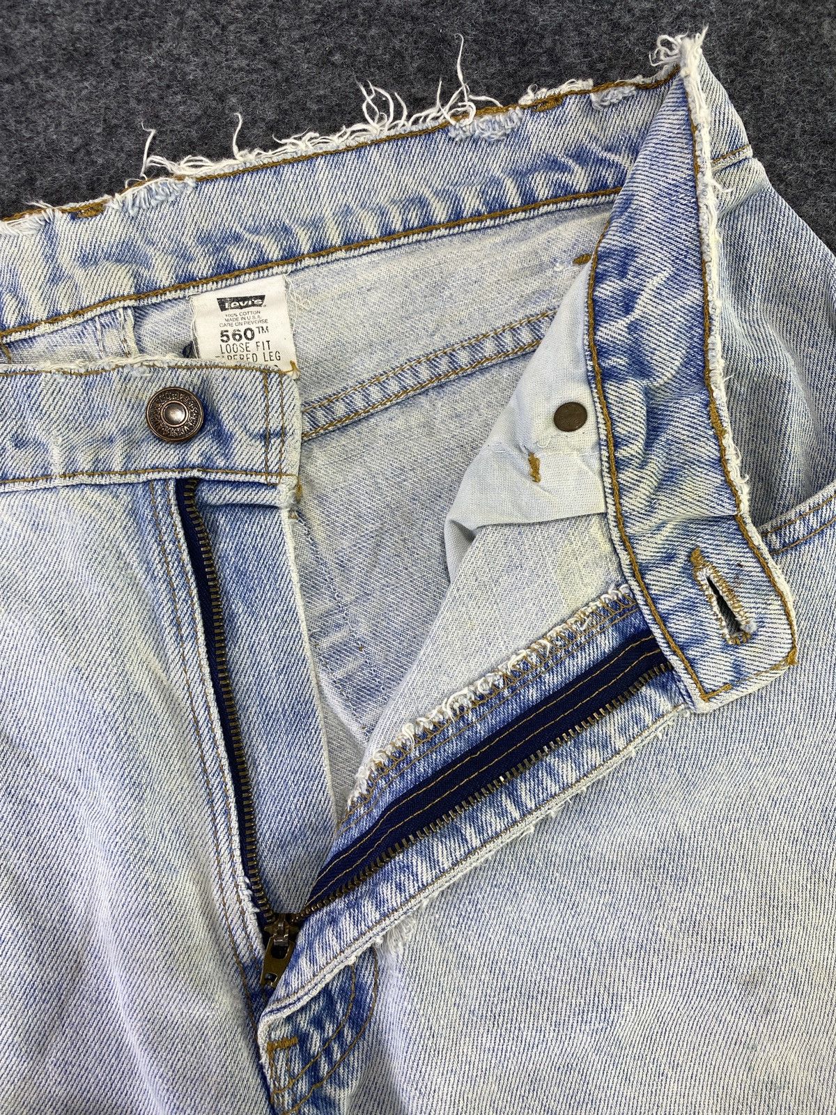 Levi's 90s Vintage Levi's 560 Jeans Blue Wash 33x32 - J771 Size US 33 - 3 Thumbnail