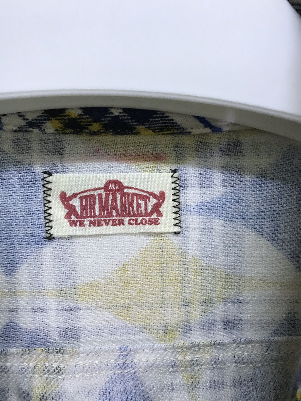 HOLLYWOOD RANCH MARKET Made in Japan HR Market Flannel Button Up Tartan Plaid Size US M / EU 48-50 / 2 - 5 Thumbnail