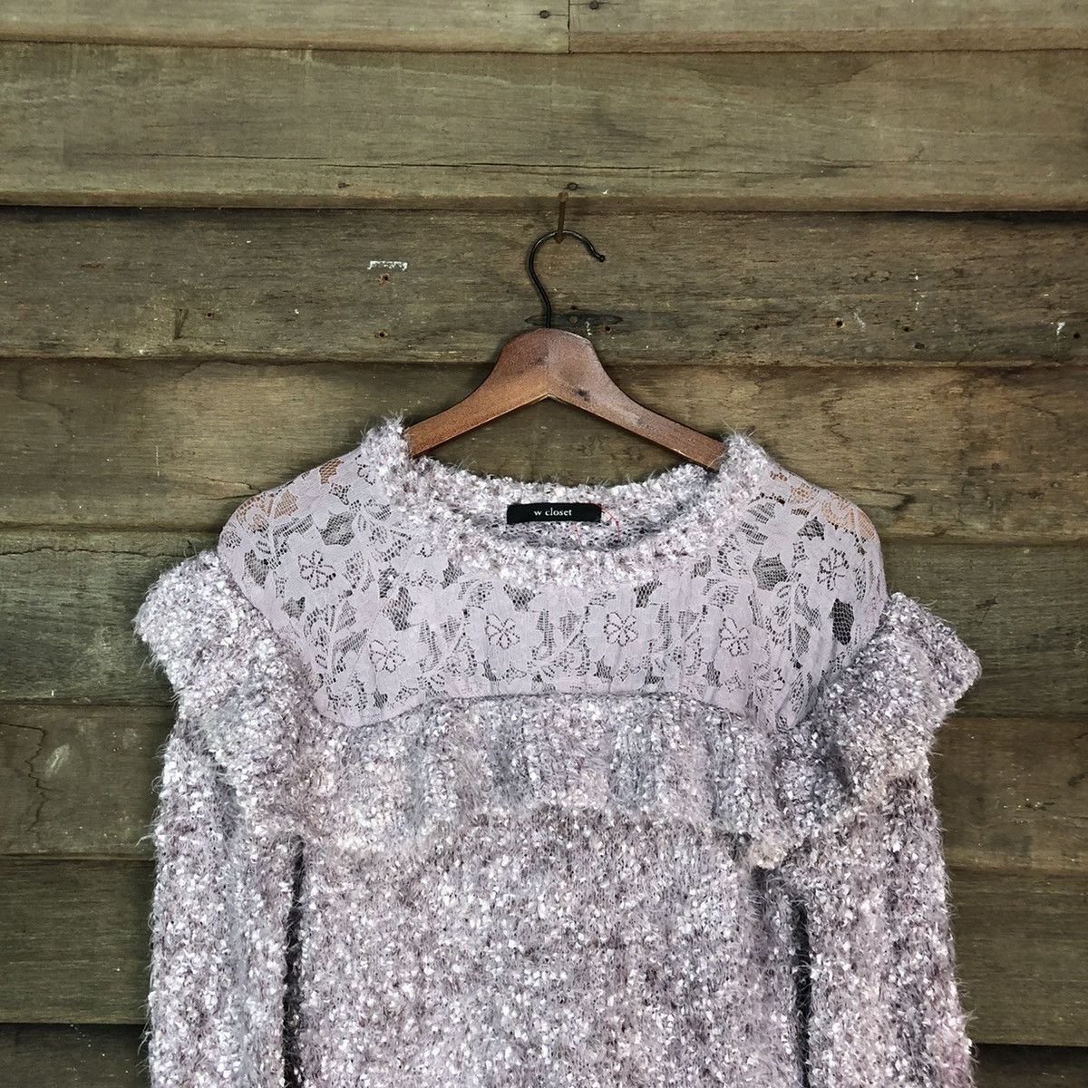 Homespun Knitwear W Closet Shag Shaggy Fur Mohair Knitwear #6695 Size US S / EU 44-46 / 1 - 2 Thumbnail