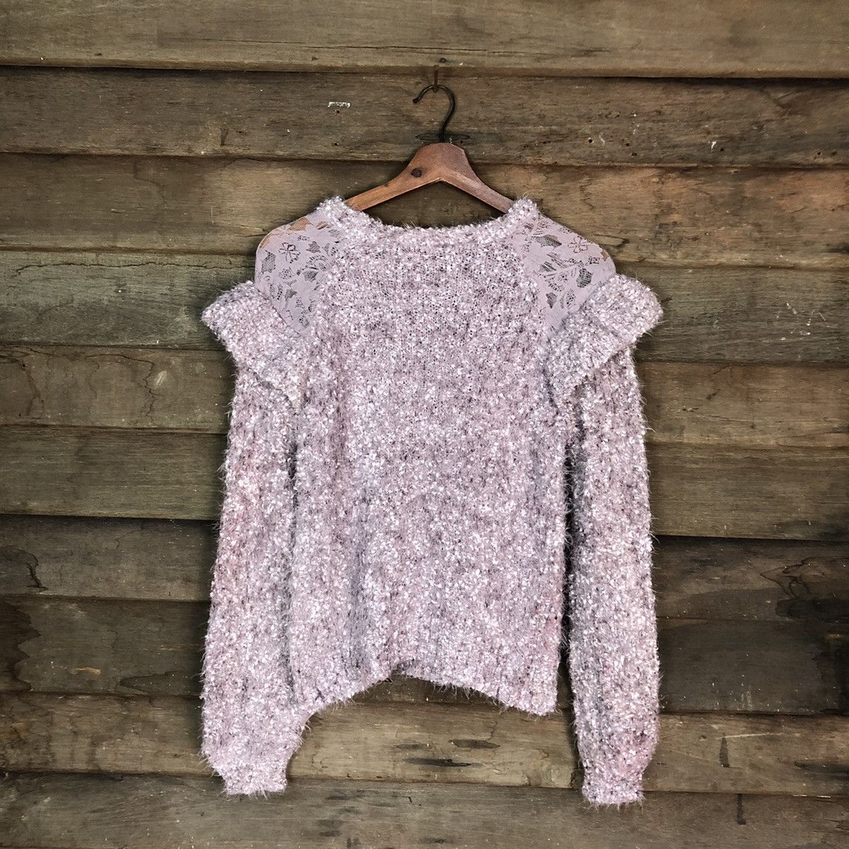 Homespun Knitwear W Closet Shag Shaggy Fur Mohair Knitwear #6695 Size US S / EU 44-46 / 1 - 8 Thumbnail