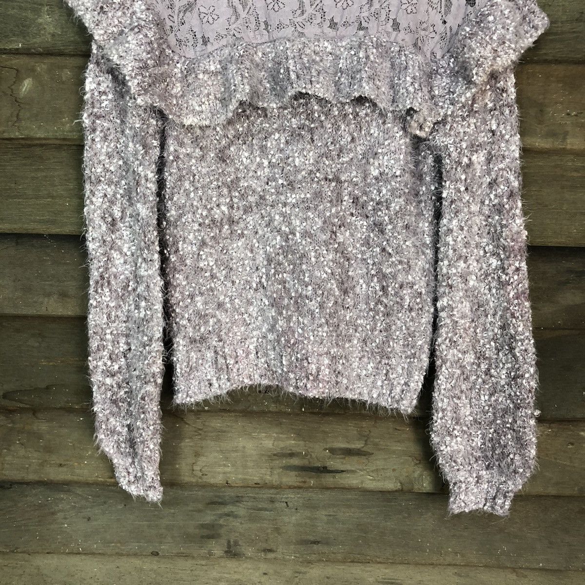 Homespun Knitwear W Closet Shag Shaggy Fur Mohair Knitwear #6695 Size US S / EU 44-46 / 1 - 3 Thumbnail