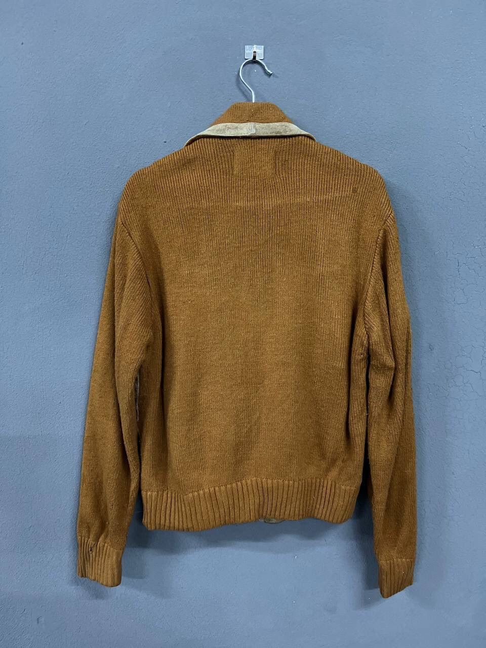 Japanese Brand RICHMAN BROTHERS LEATHER KNITTED JACKET Size US L / EU 52-54 / 3 - 9 Thumbnail
