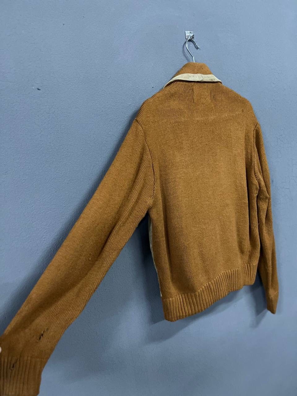 Japanese Brand RICHMAN BROTHERS LEATHER KNITTED JACKET Size US L / EU 52-54 / 3 - 10 Thumbnail