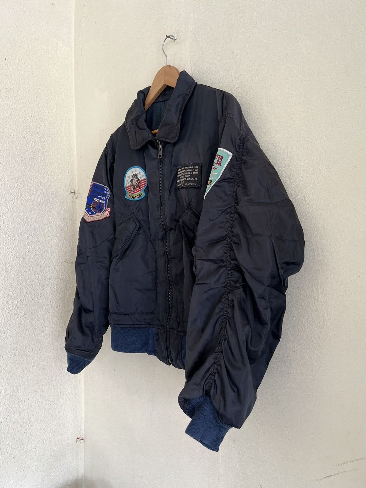 Vintage Vintage TOM CAT Bomber Flight Jacket Size US L / EU 52-54 / 3 - 4 Thumbnail