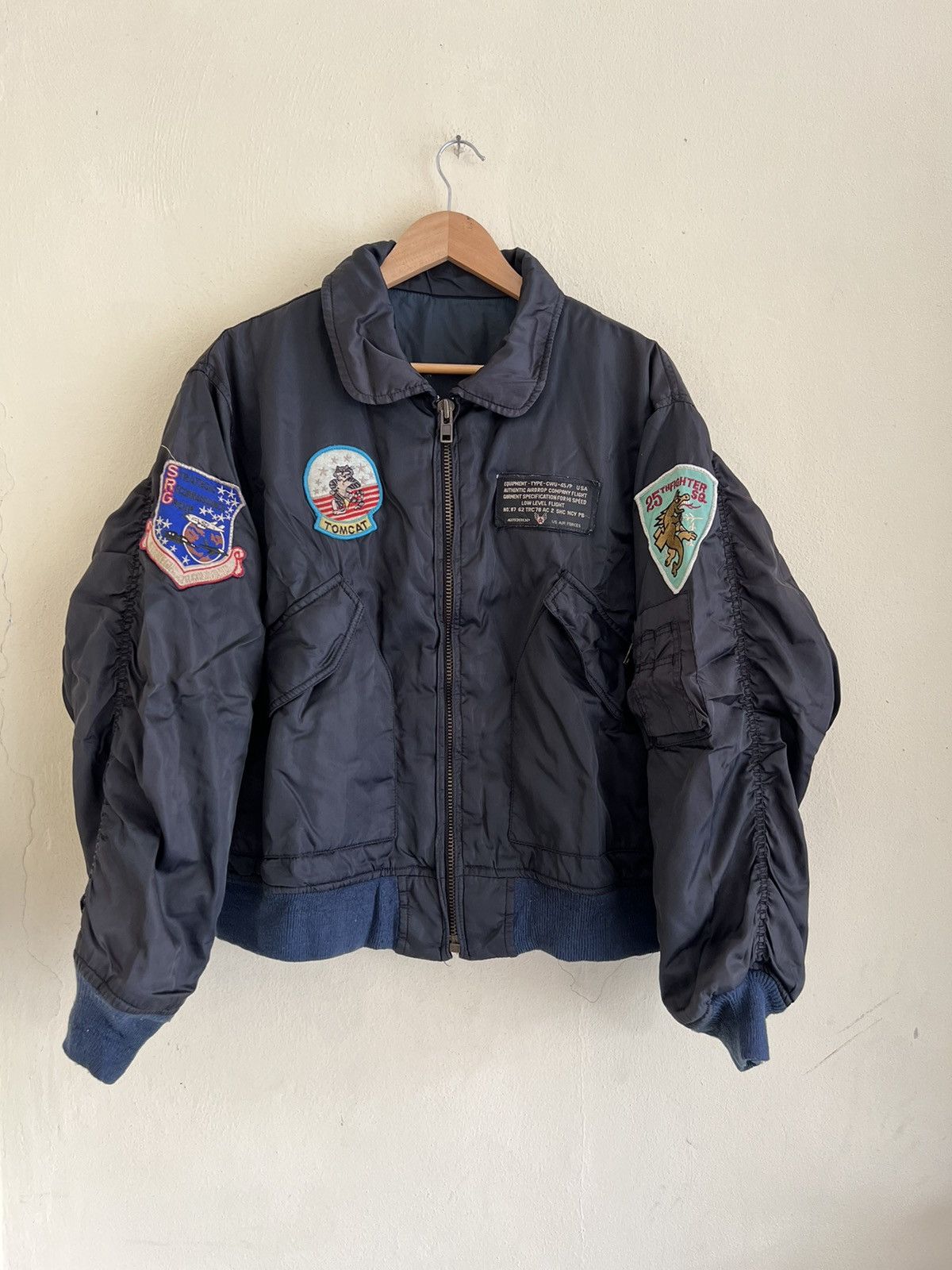 Vintage Vintage TOM CAT Bomber Flight Jacket Size US L / EU 52-54 / 3 - 1 Thumbnail