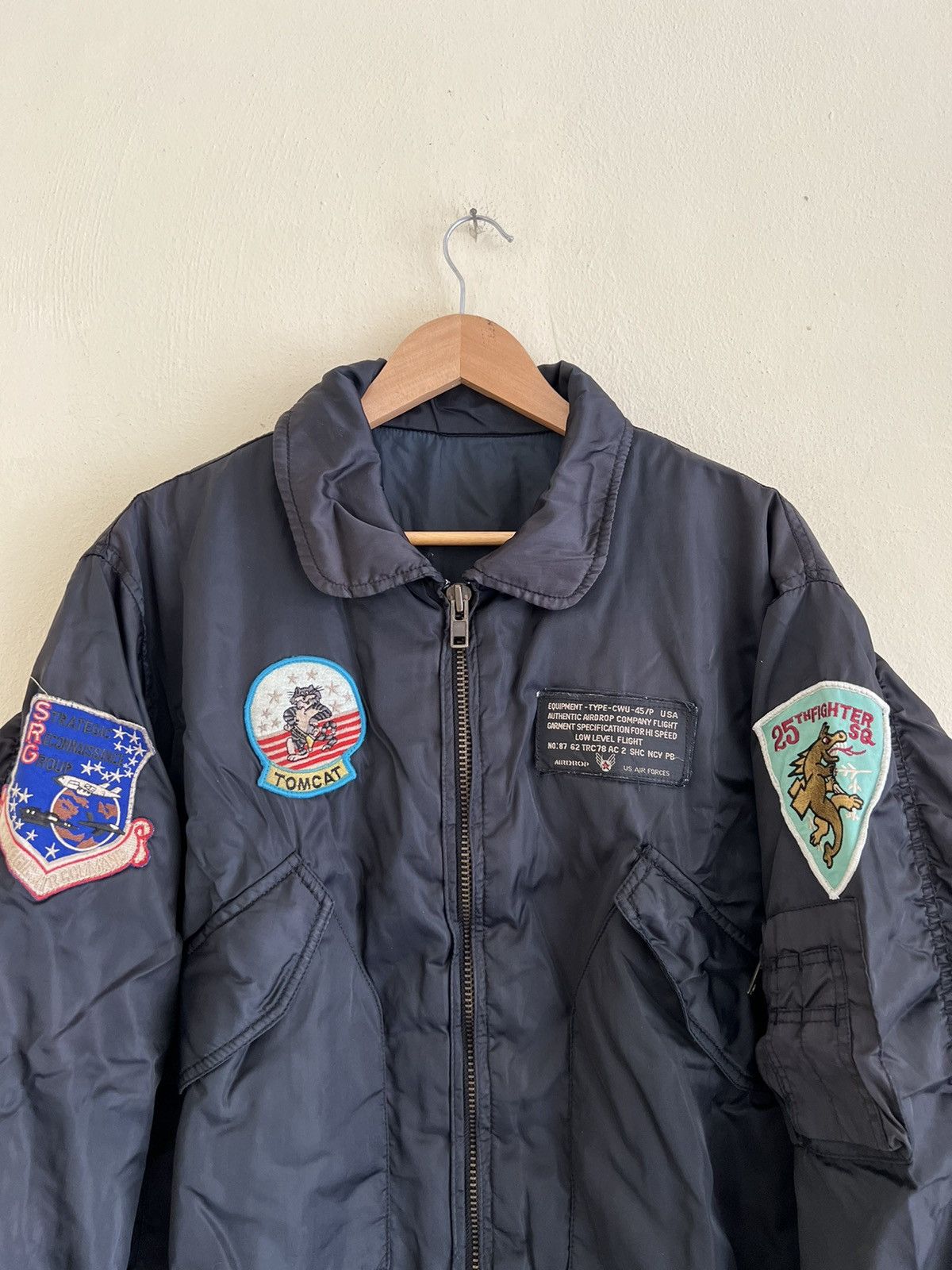 Vintage Vintage TOM CAT Bomber Flight Jacket Size US L / EU 52-54 / 3 - 3 Thumbnail