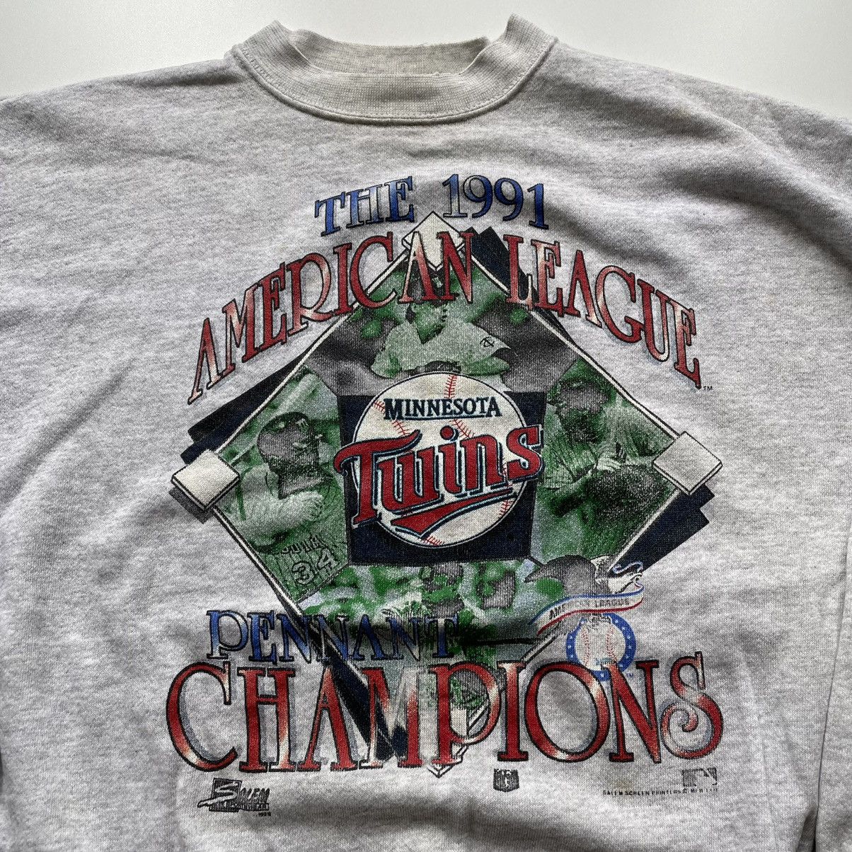 MLB Vintage 1991 Minnesota Twins World Series Champions Crewneck Size US M / EU 48-50 / 2 - 5 Thumbnail