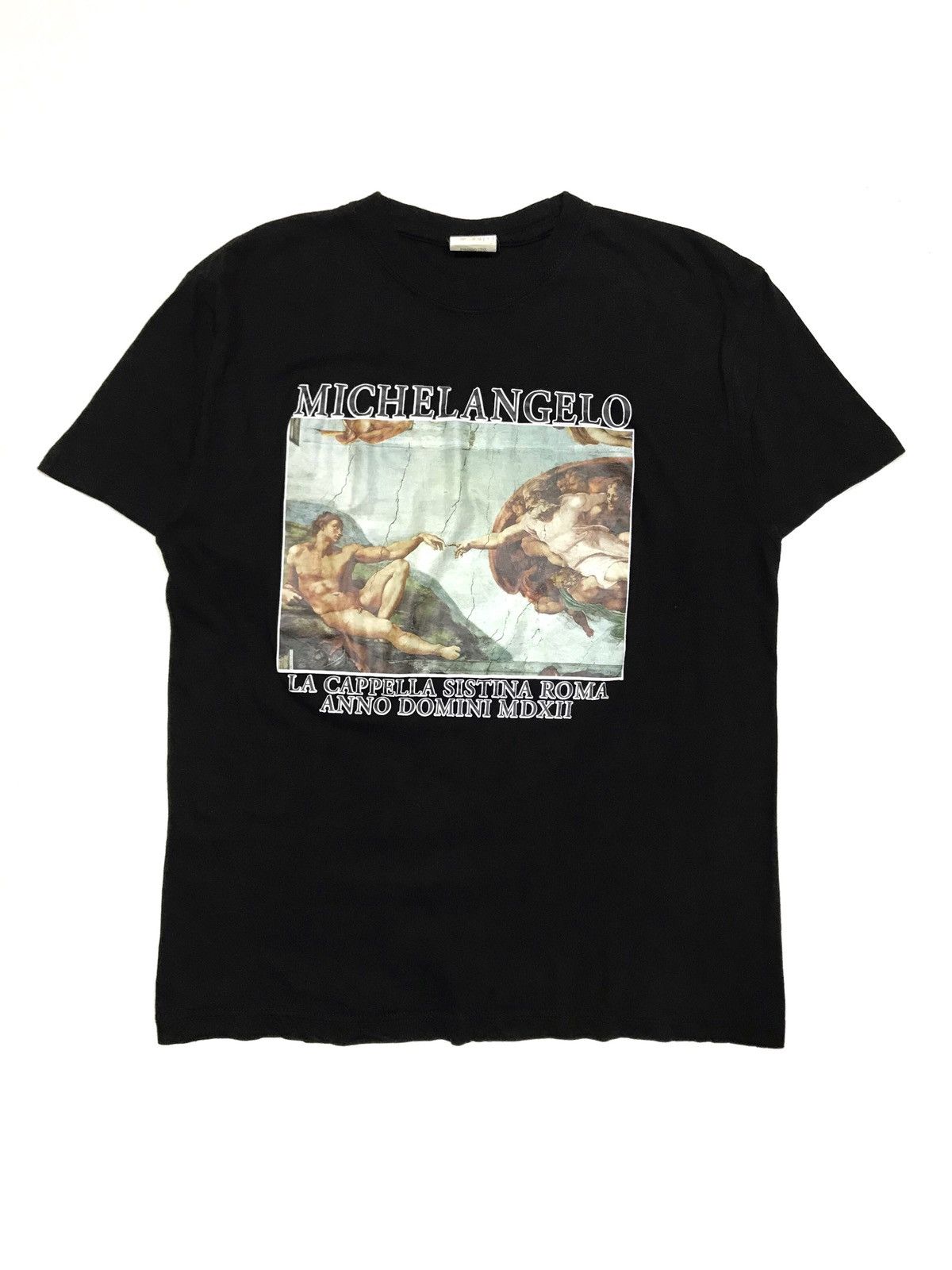 Vintage 90s Michelangelo “The Creation of Adam” T-Shirt Size US L / EU 52-54 / 3 - 2 Thumbnail